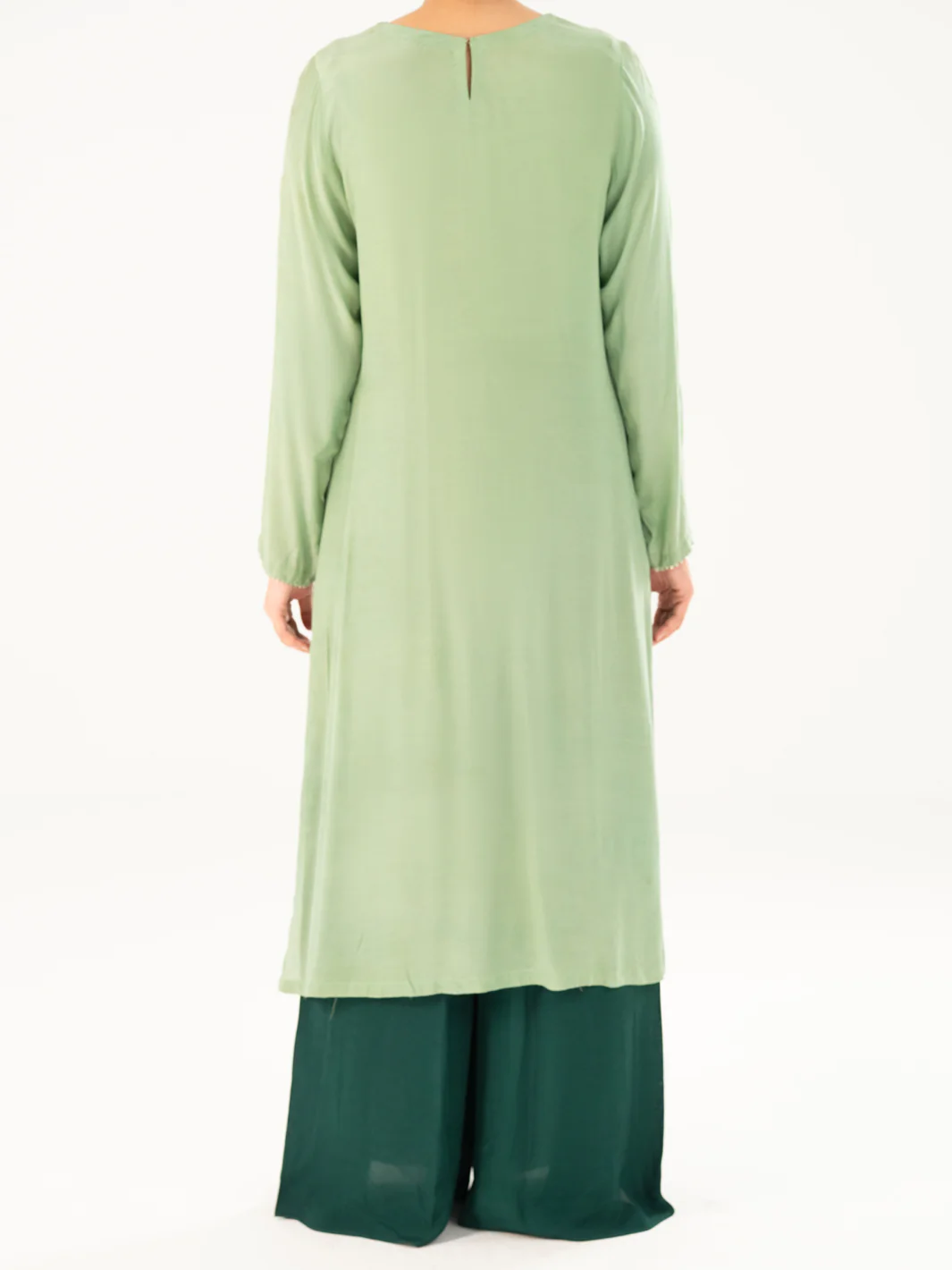 LIGHT GREEN THAI SILK 2PC STITCHED | AWP-2PS-LKS-822/AM-2869A - Image 3