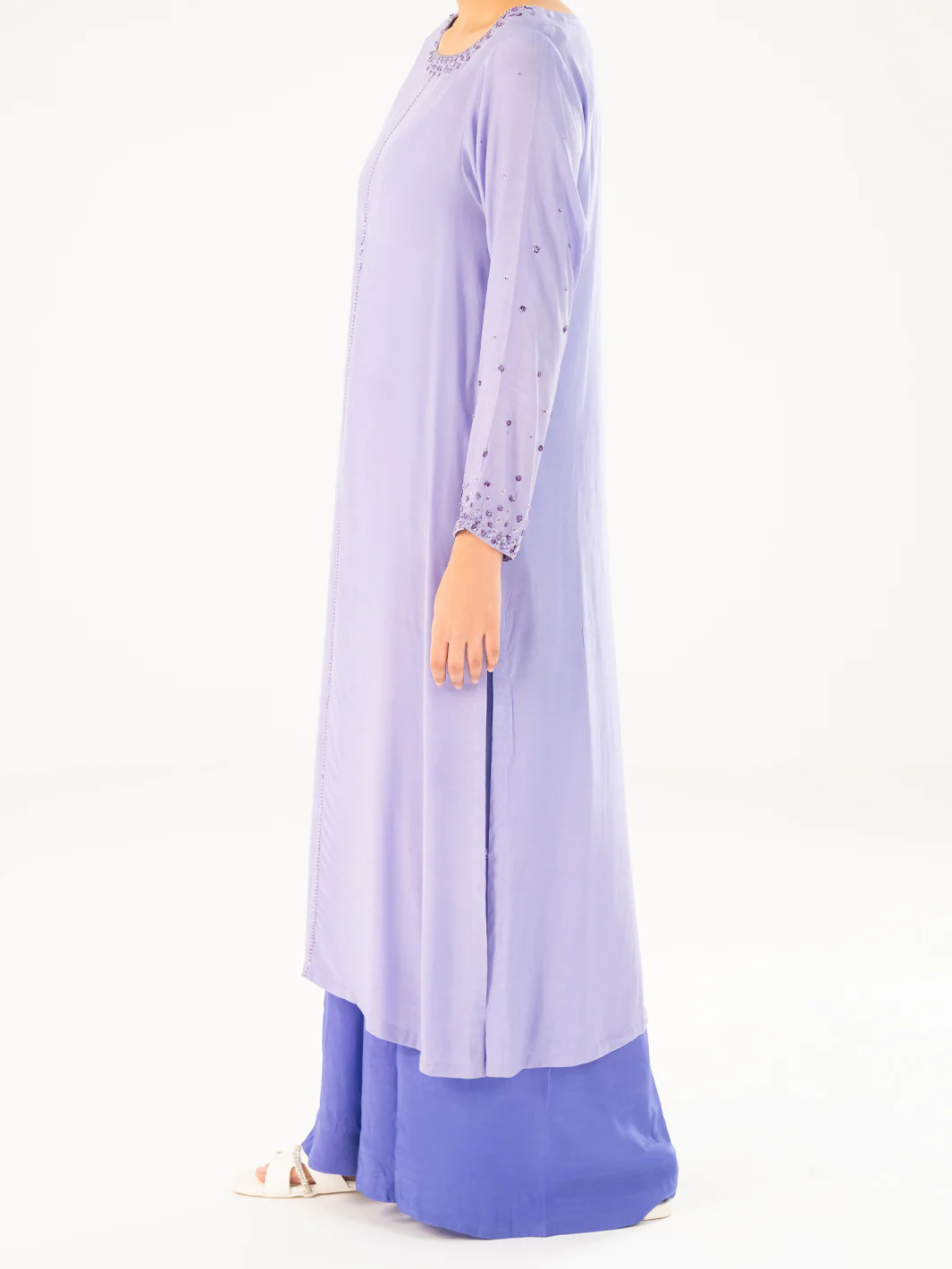 LIGHT PURPLE THAI SILK 2PC STITCHED | AWP-2PS-LKS-823/AM-2869A - Image 4