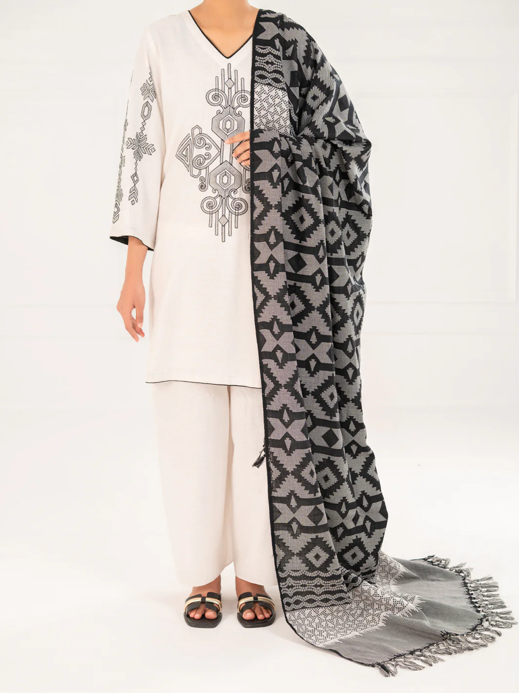 WHITE KARANDI 3PC STITCHED | AWP-3PS-770/S AM-3210A - Image 5