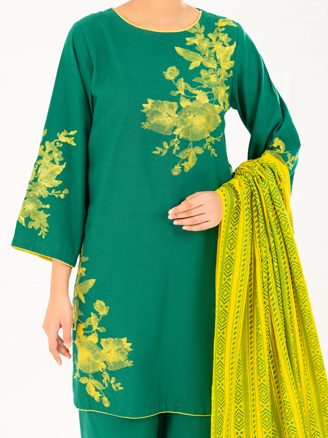 GREEN KARANDI 3PC STITCHED | AWP-3PS-772/S AM-3210F - Image 3