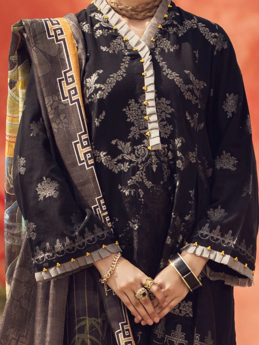 BLACK JACQUARD 3PC STITCHED | AWP-3PS-US-338/S FB-338A - Image 3