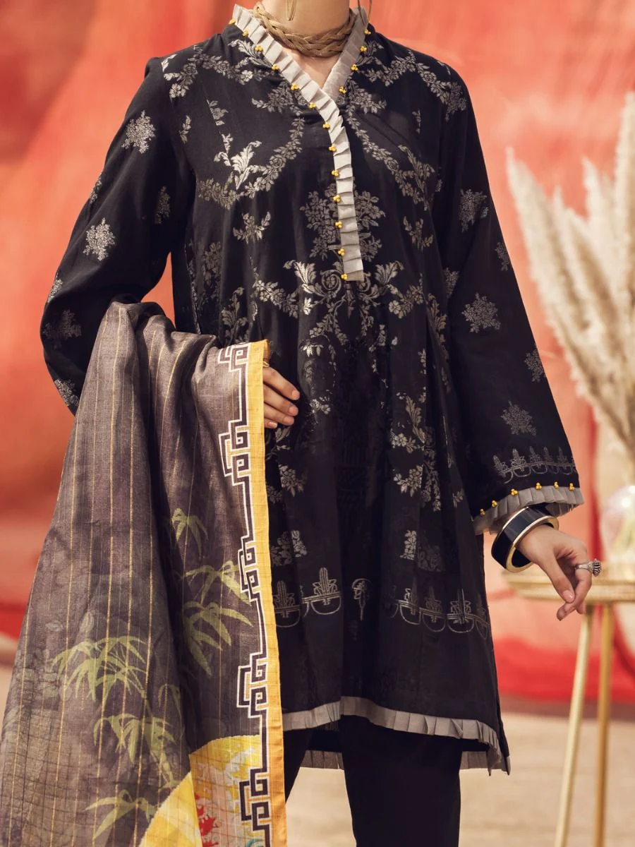 BLACK JACQUARD 3PC STITCHED | AWP-3PS-US-338/S FB-338A - Image 4