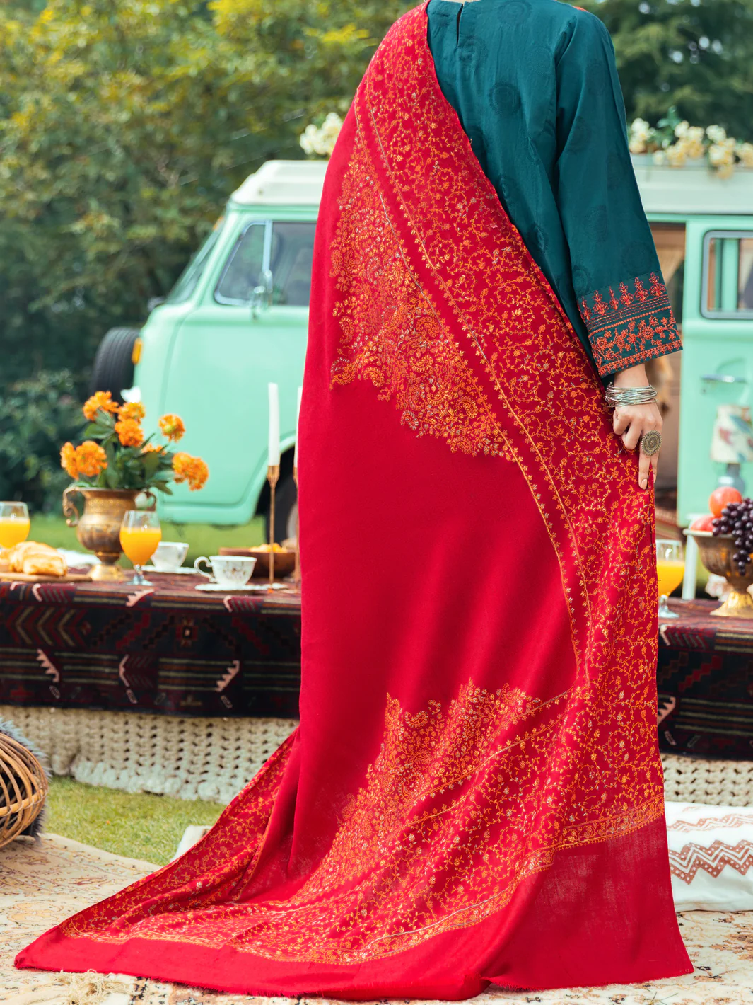 GREEN JACQUARD 3PC STITCHED | AWP-3PS-US-618/S FB-618A - Image 2