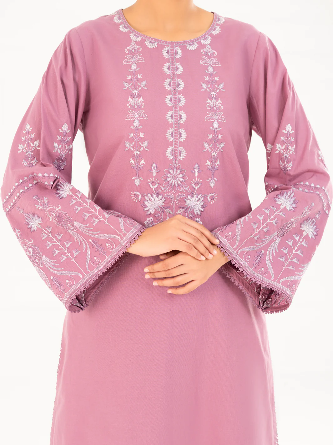 LILAC CAMBRIC KURTI | AWP-LK-849/FB-849A - Image 5
