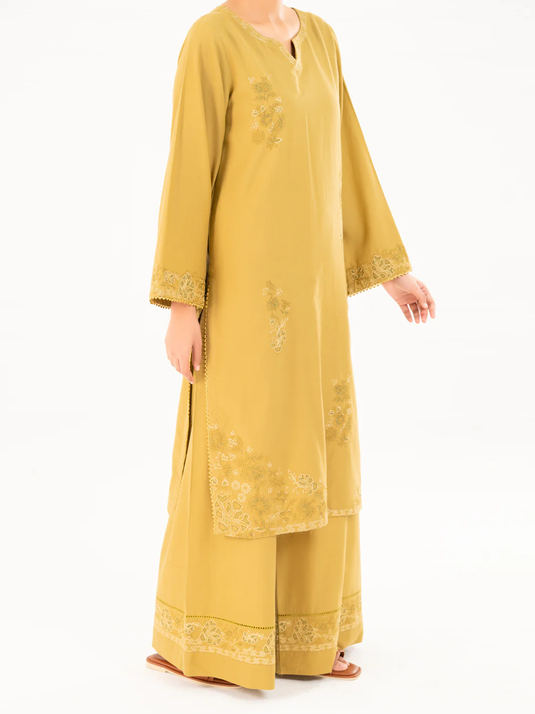 MEHNDI GREEN CAMBRIC KURTI | AWP-LK-851/FB-851A - Image 4