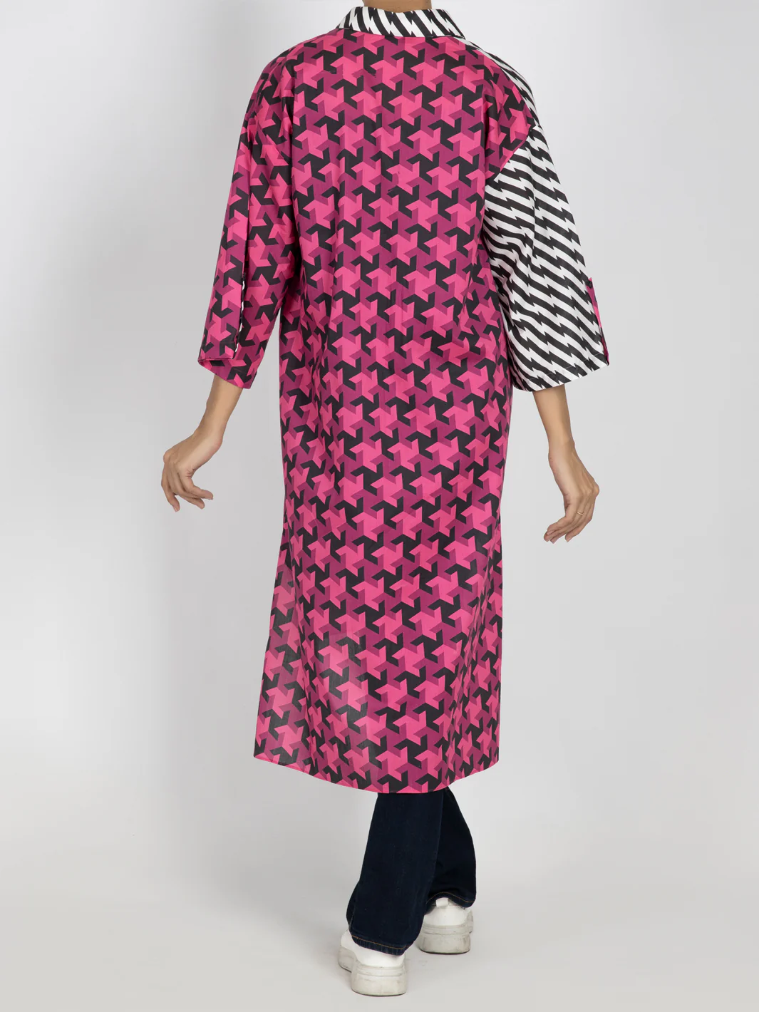 MULTICOLOR CAMBRIC KURTI | AWP-LK-US-473/FB-473A - Image 2