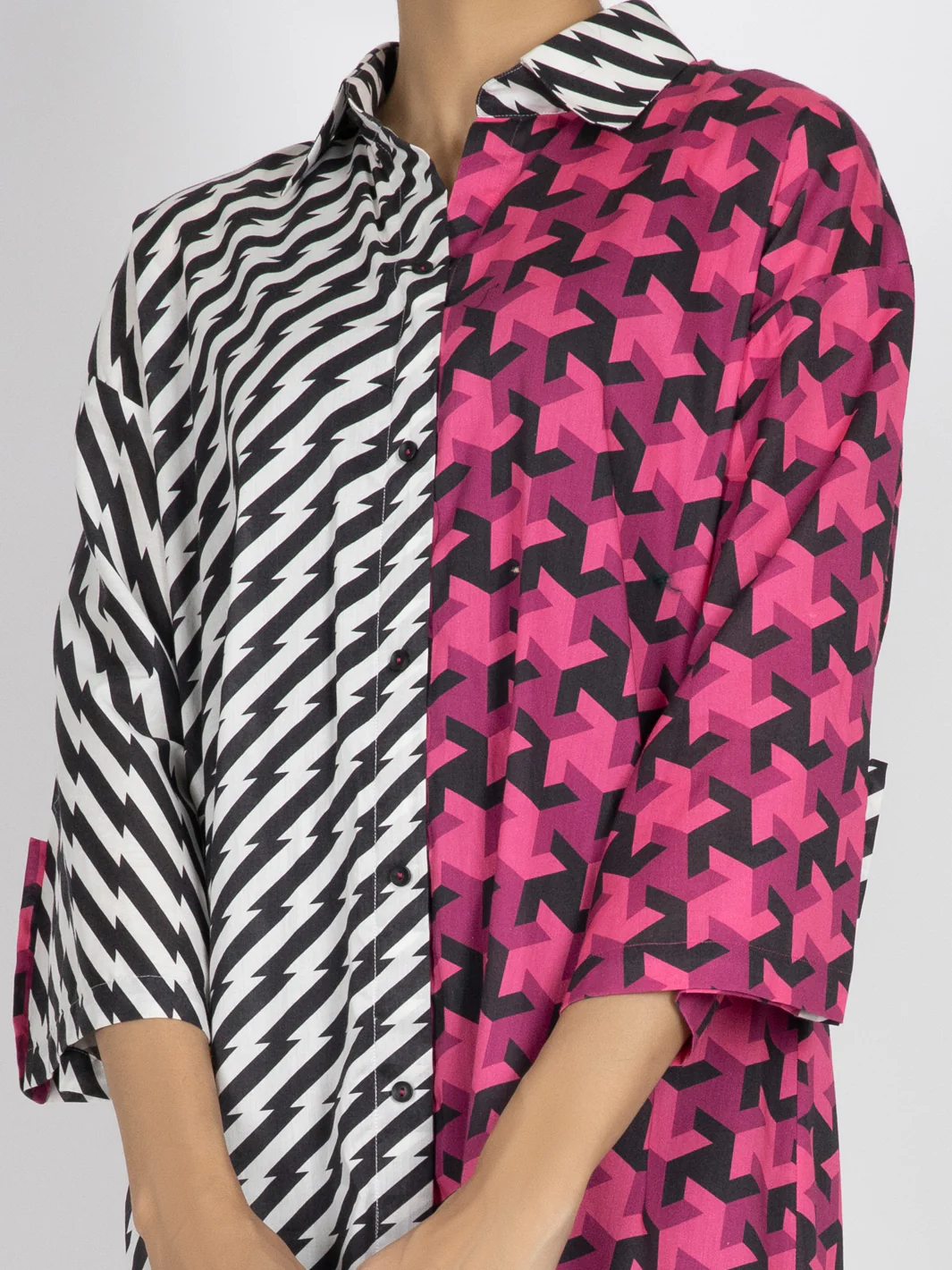 MULTICOLOR CAMBRIC KURTI | AWP-LK-US-473/FB-473A - Image 3