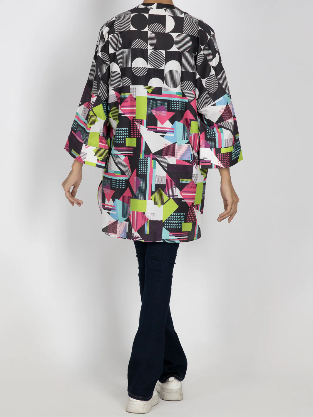 MULTICOLOR CAMBRIC KURTI | AWP-LK-US-474/FB-474A - Image 2