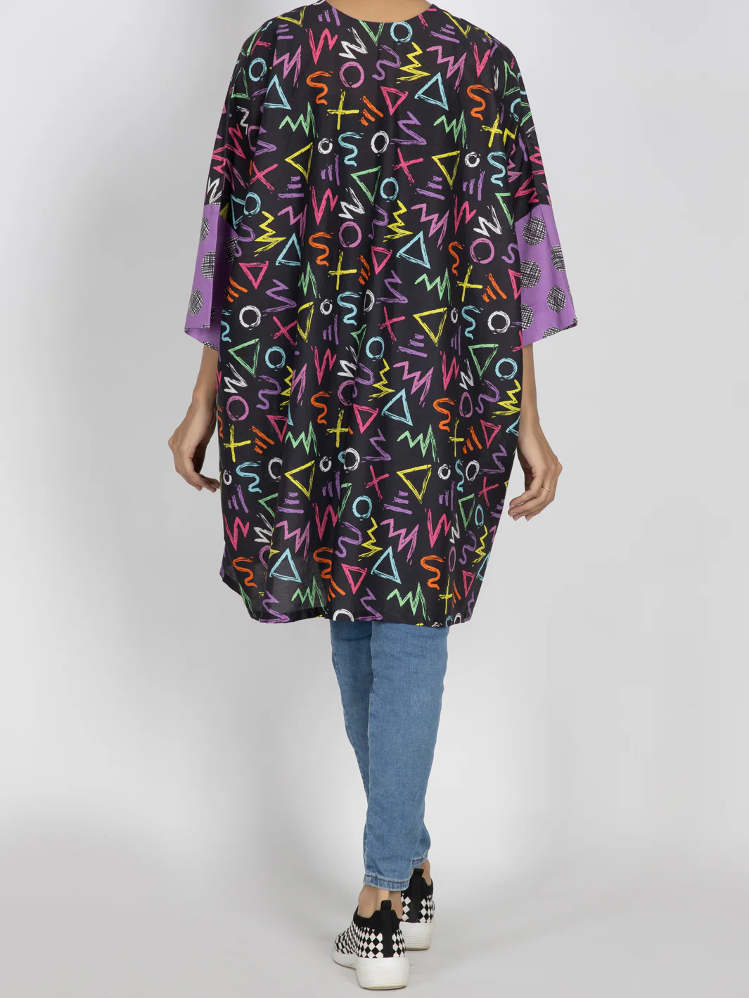 MULTICOLOR CAMBRIC KURTI | AWP-LK-US-475/FB-475A - Image 2