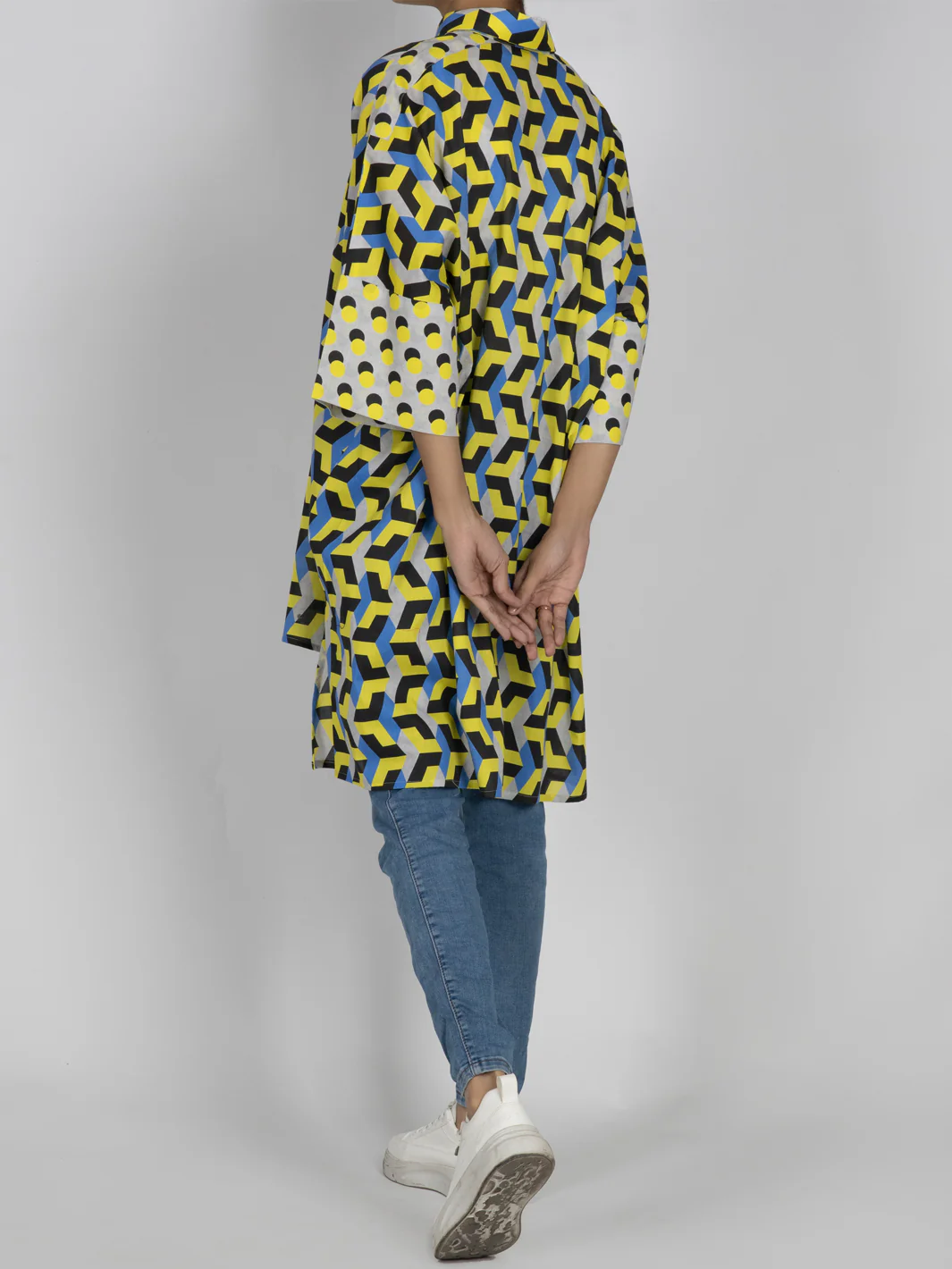 MULTICOLOR CAMBRIC KURTI | AWP-LK-US-476/FB-476A - Image 2