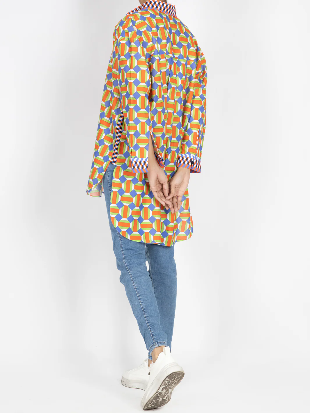 MULTICOLOR CAMBRIC KURTI | AWP-LK-US-477/FB-477A - Image 2