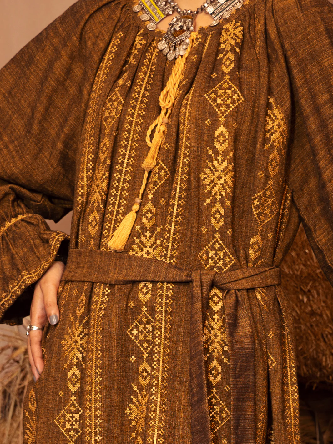 BRASS YARN DYED KURTI | AWP-LK-US-480/AM-2644E - Image 3