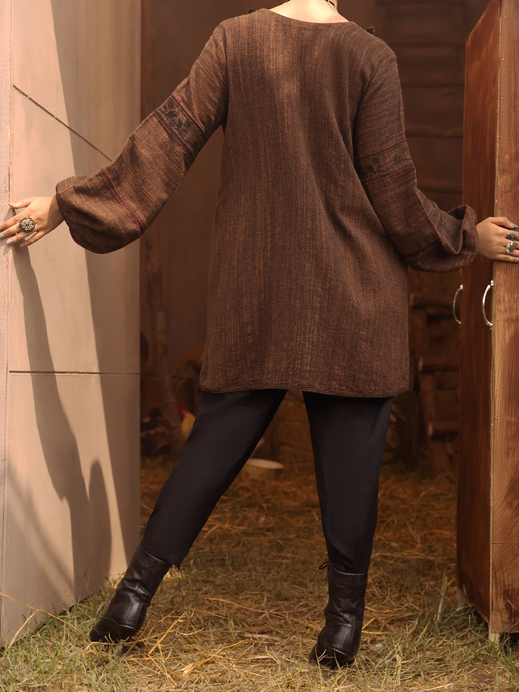 COPPER YARN DYED KURTI | AWP-LK-US-481/AM-2644C - Image 2