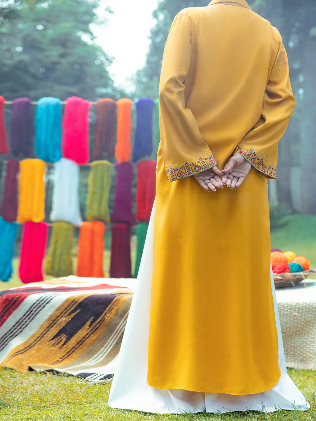 MUSTARD VISCOSE KURTI | AWP-LK-US-613/FB-6352A - Image 2