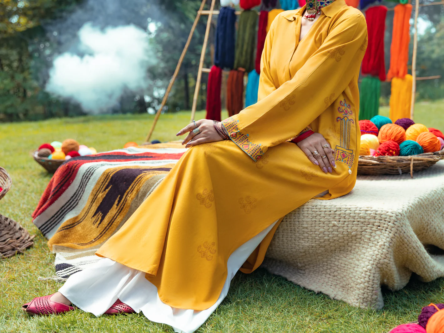 MUSTARD VISCOSE KURTI | AWP-LK-US-613/FB-6352A - Image 6