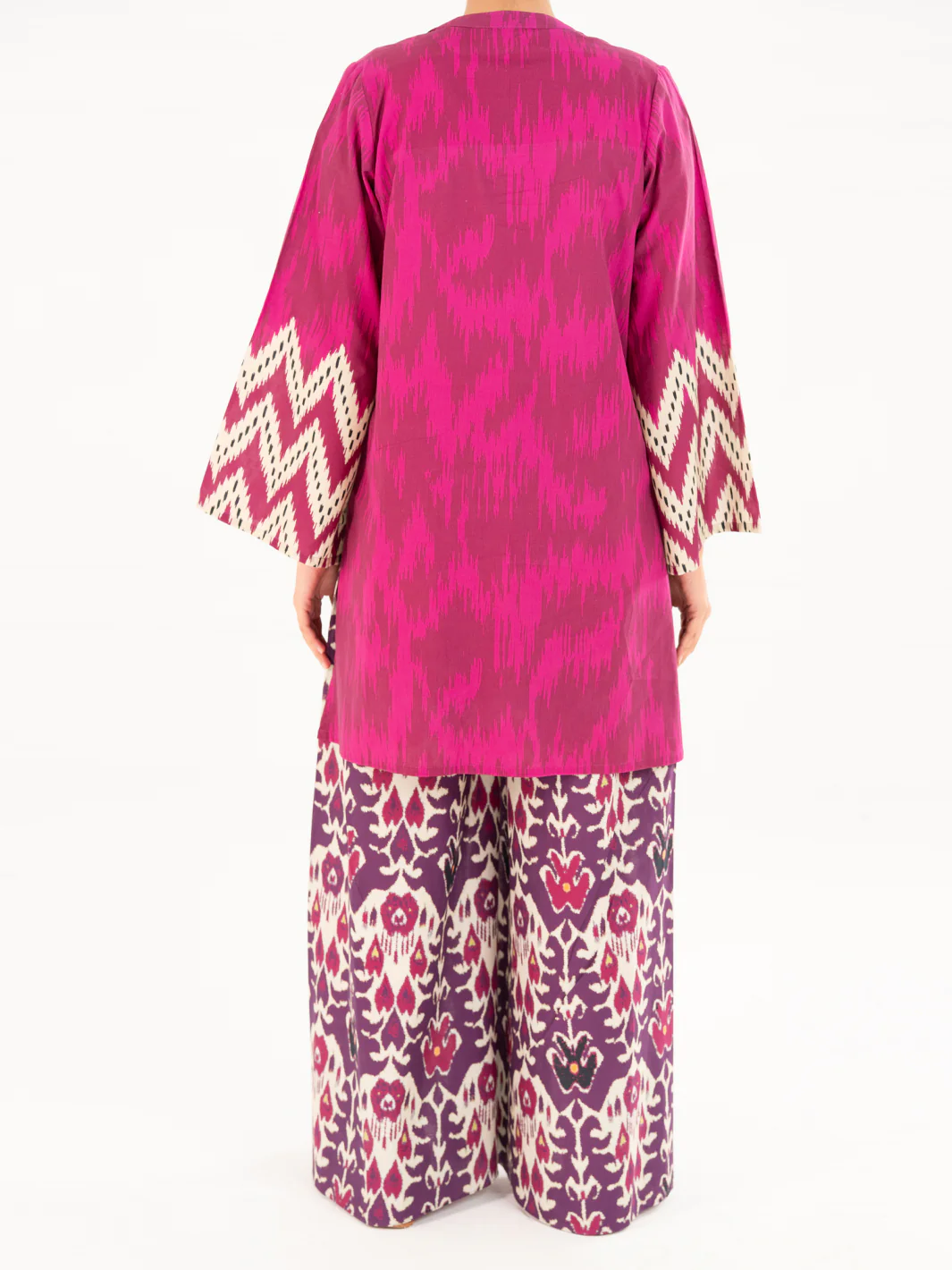 PURPLE CAMBRIC KURTI | AWP-SLK-843/FB-843A - Image 3
