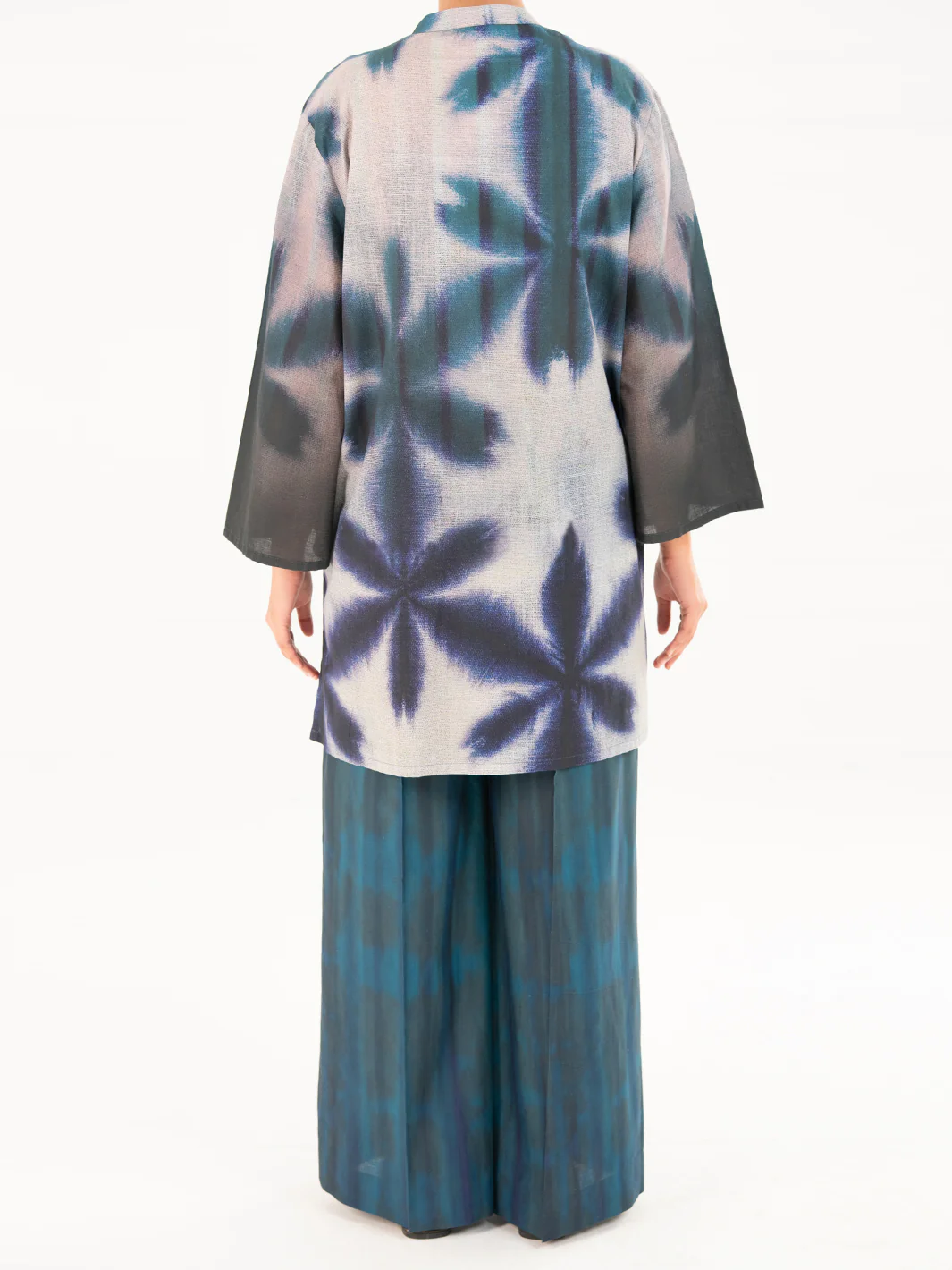TEAL CAMBRIC KURTI | AWP-SLK-847/FB-847A - Image 2