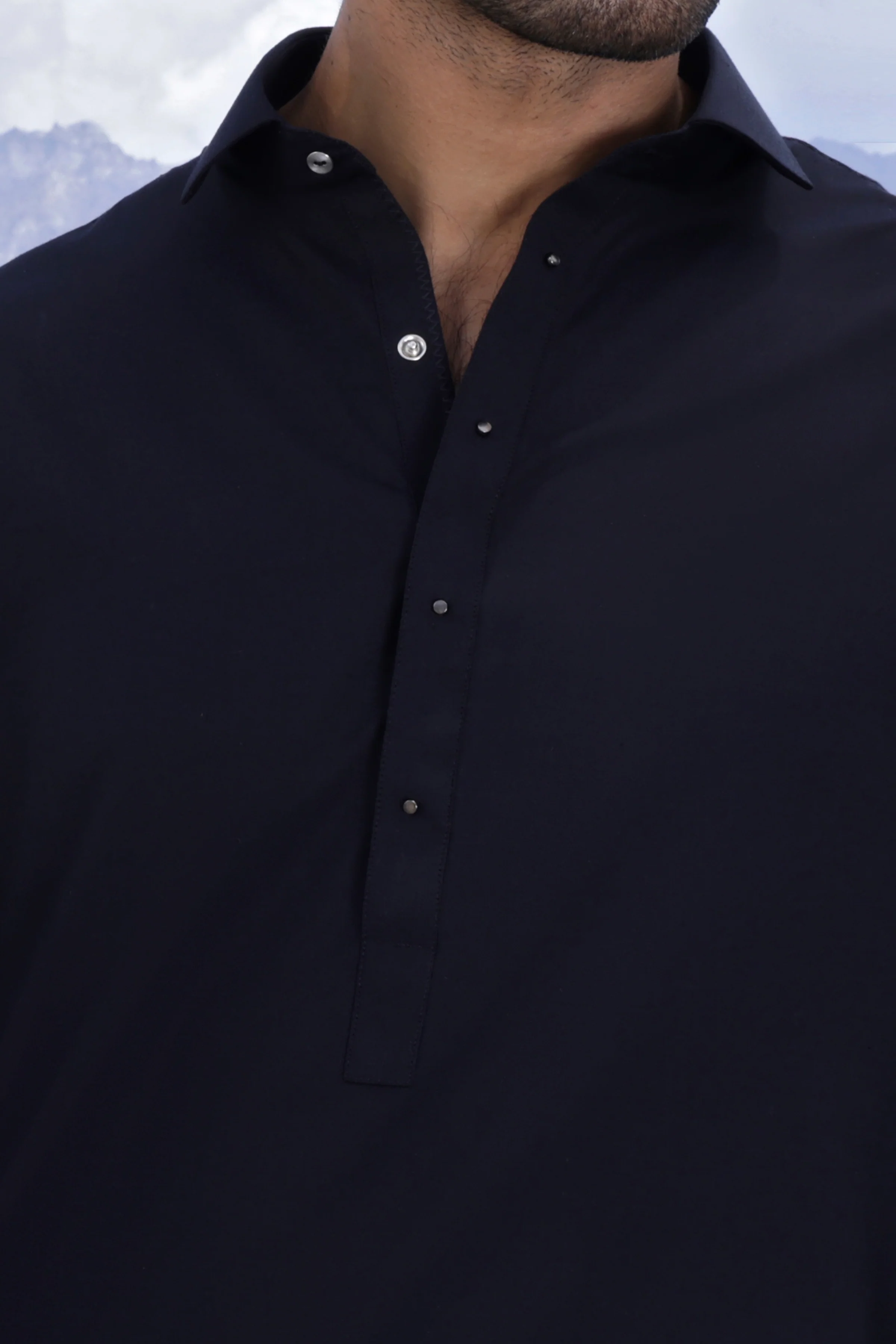 BLACK BLENDED KAMEEZ SHALWAR | CCMKS-A-US-39317-2/4 - AMSTERDAM - Image 2