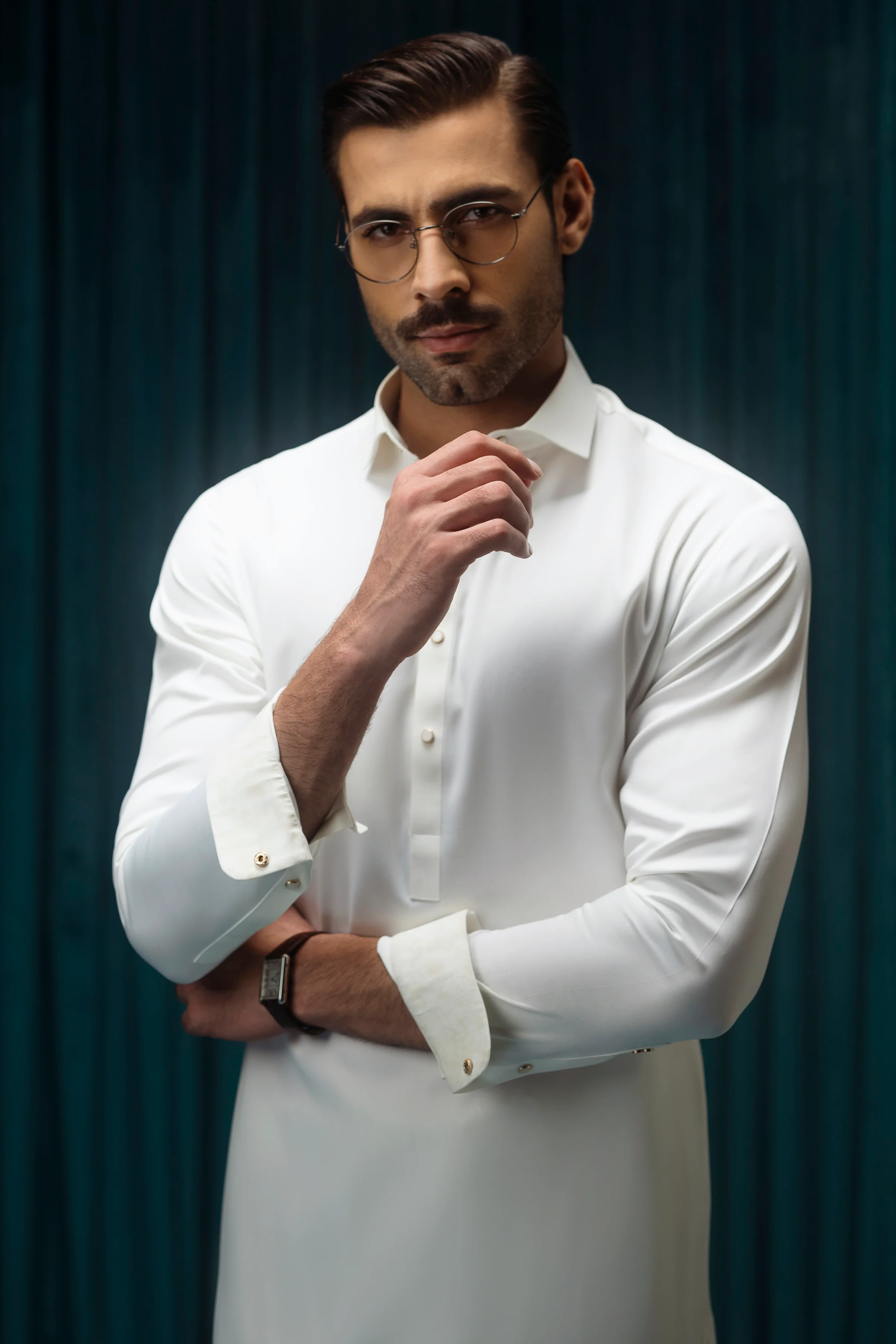 WHITE KAMEEZ SHALWAR | CCMKS-S-39525-A2 - Image 2