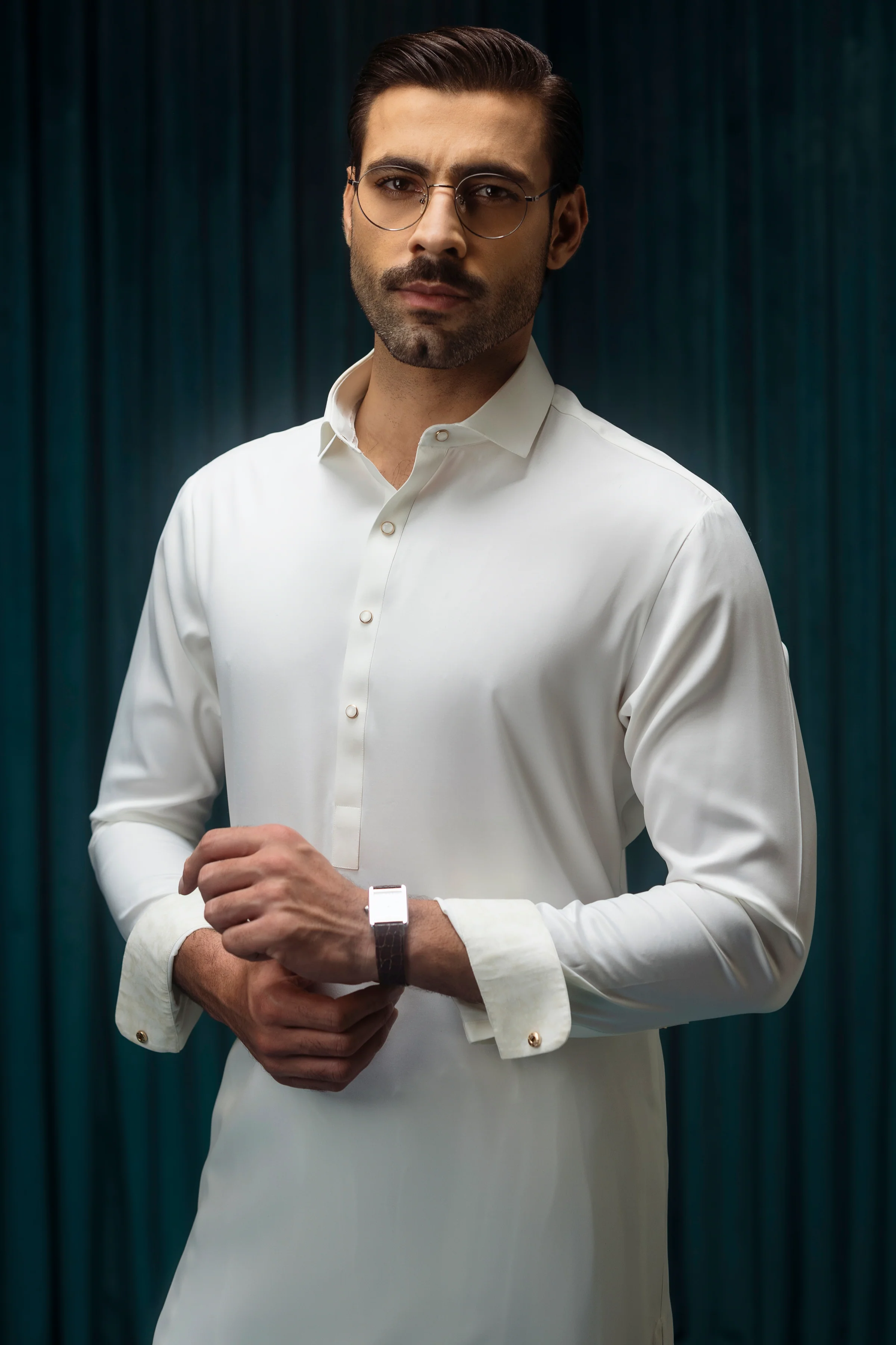 WHITE KAMEEZ SHALWAR | CCMKS-S-39525-A2 - Image 5