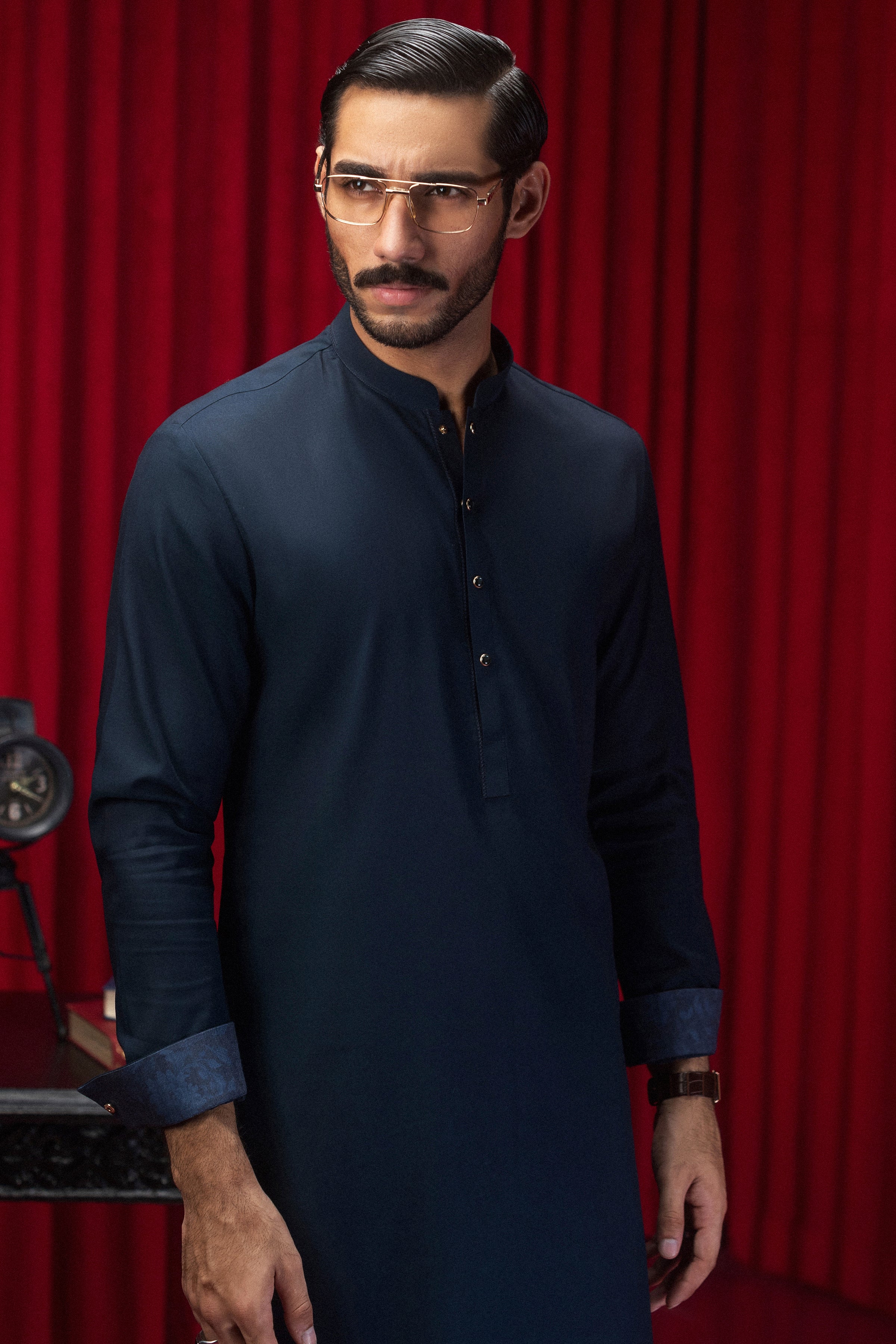 TEAL COTTON KAMEEZ SHALWAR | CCMKS-S-39558-B3 - Image 4