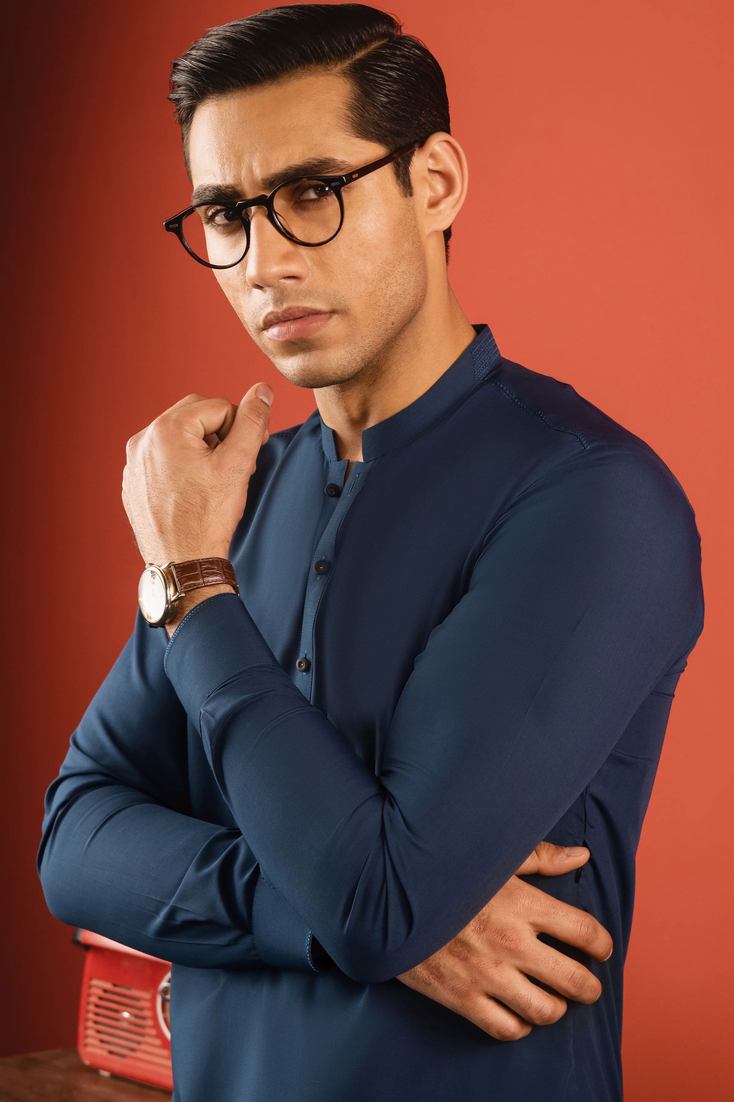 TEAL BLENDED KAMEEZ SHALWAR | CCMKS-S-US-39248-2/6 - TOKYO - Image 7