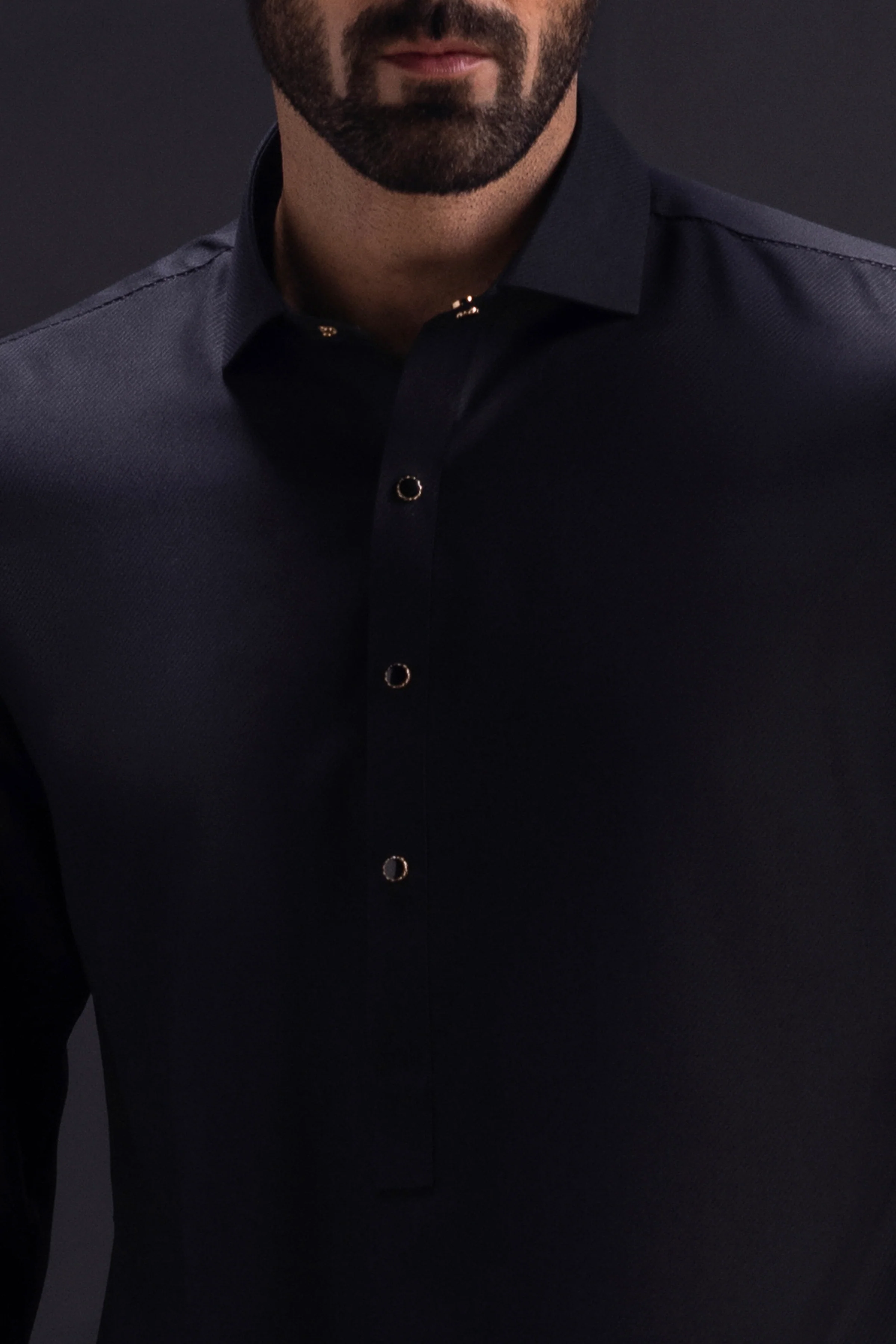 BLACK BLENDED KAMEEZ SHALWAR | CCMKS-S-US-39382-1/3 - BELARUS - Image 6