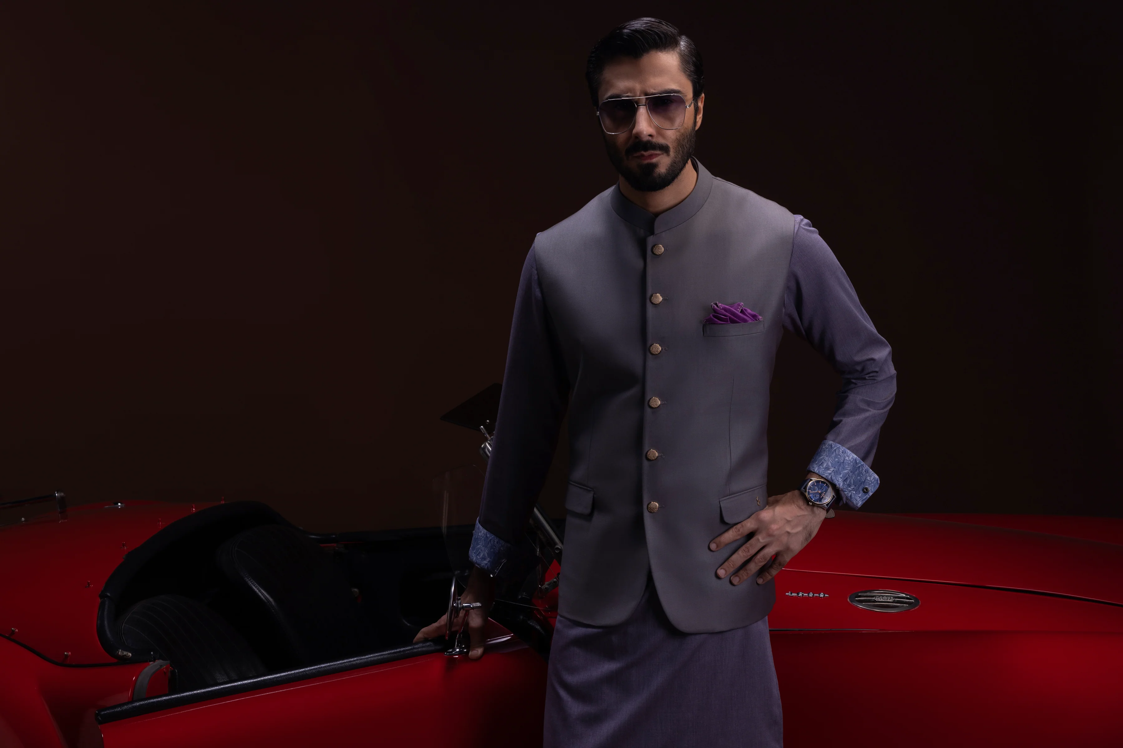 LIGHT ORCHID COTTON KAMEEZ SHALWAR | CCMKS-S-US-39386-3/3 - KENYA - Image 5