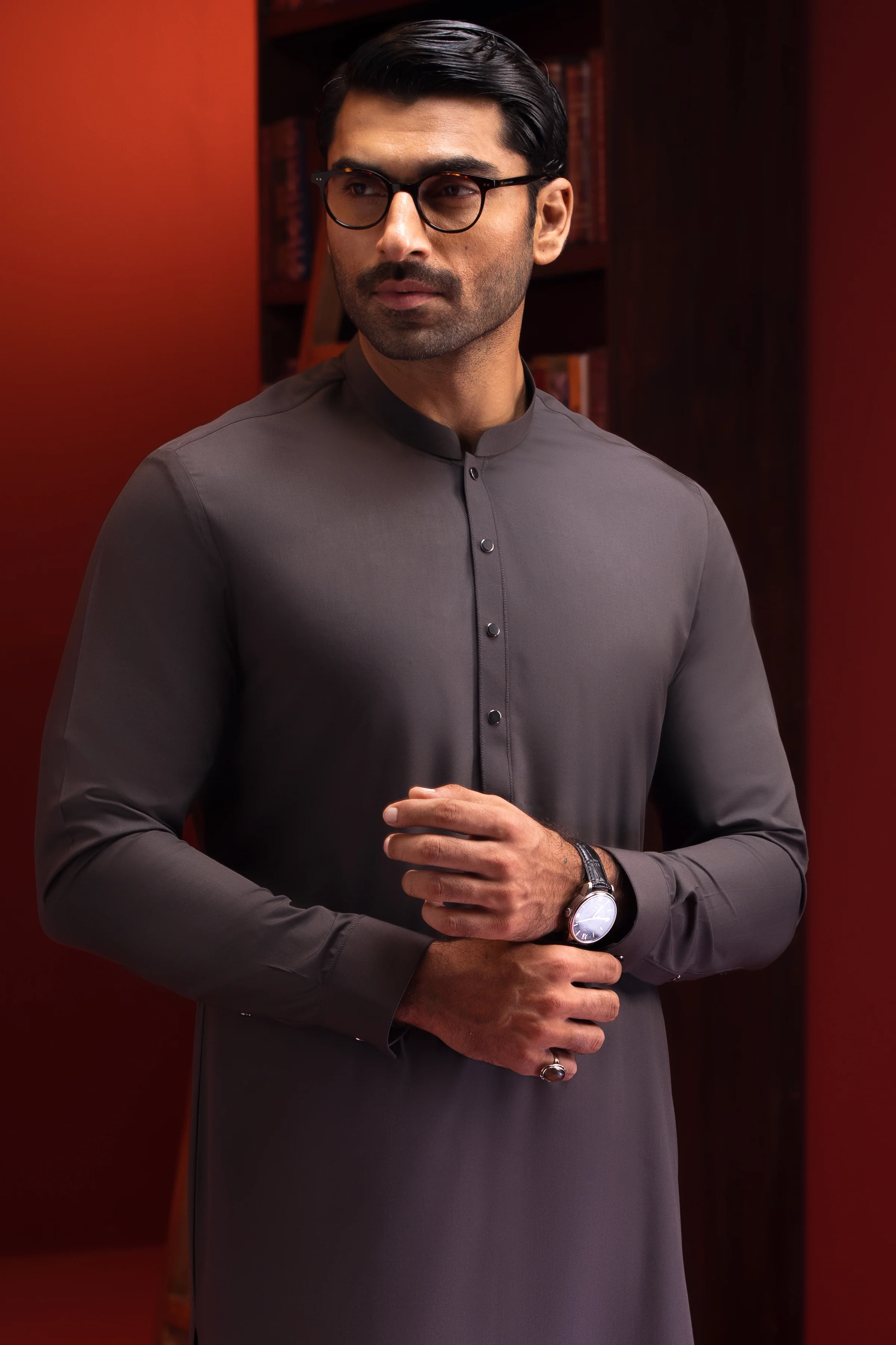 GREY KAMEEZ SHALWAR | CCMKS-S-US-39420-C4-BURSSELS - Image 4
