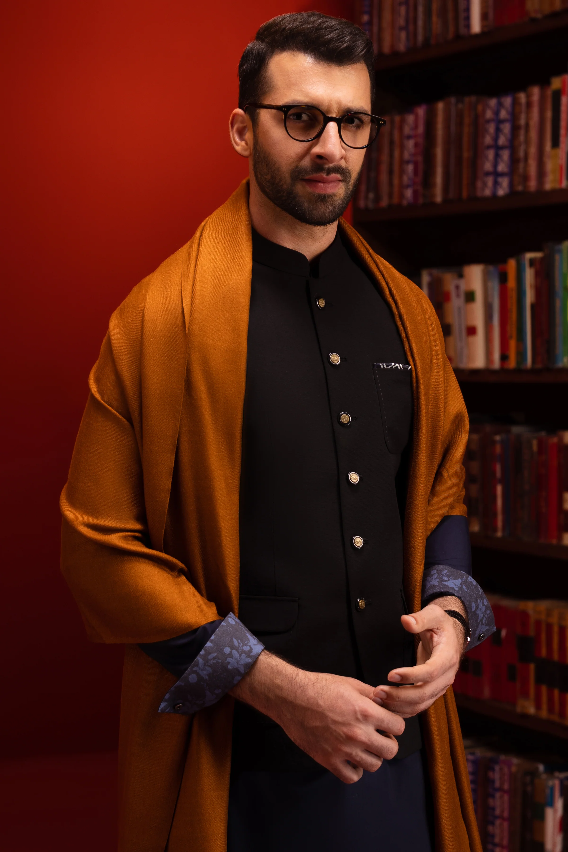 NAVY KAMEEZ SHALWAR | CCMKS-S-US-39420-D4-BURSSELS - Image 3