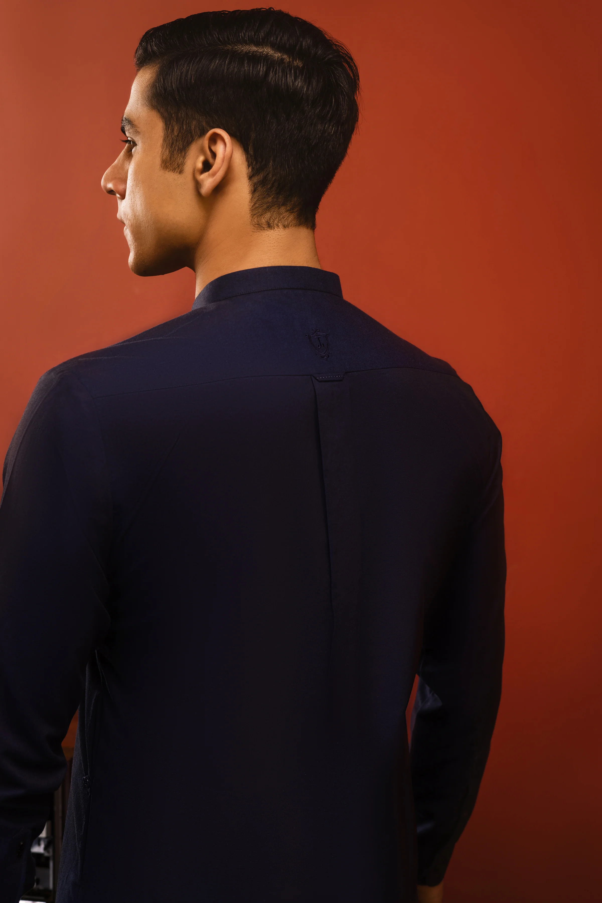 NAVY COTTON KURTA TROUSERS | CCMKT-A-US-39255-1/2 - POLAND - Image 3