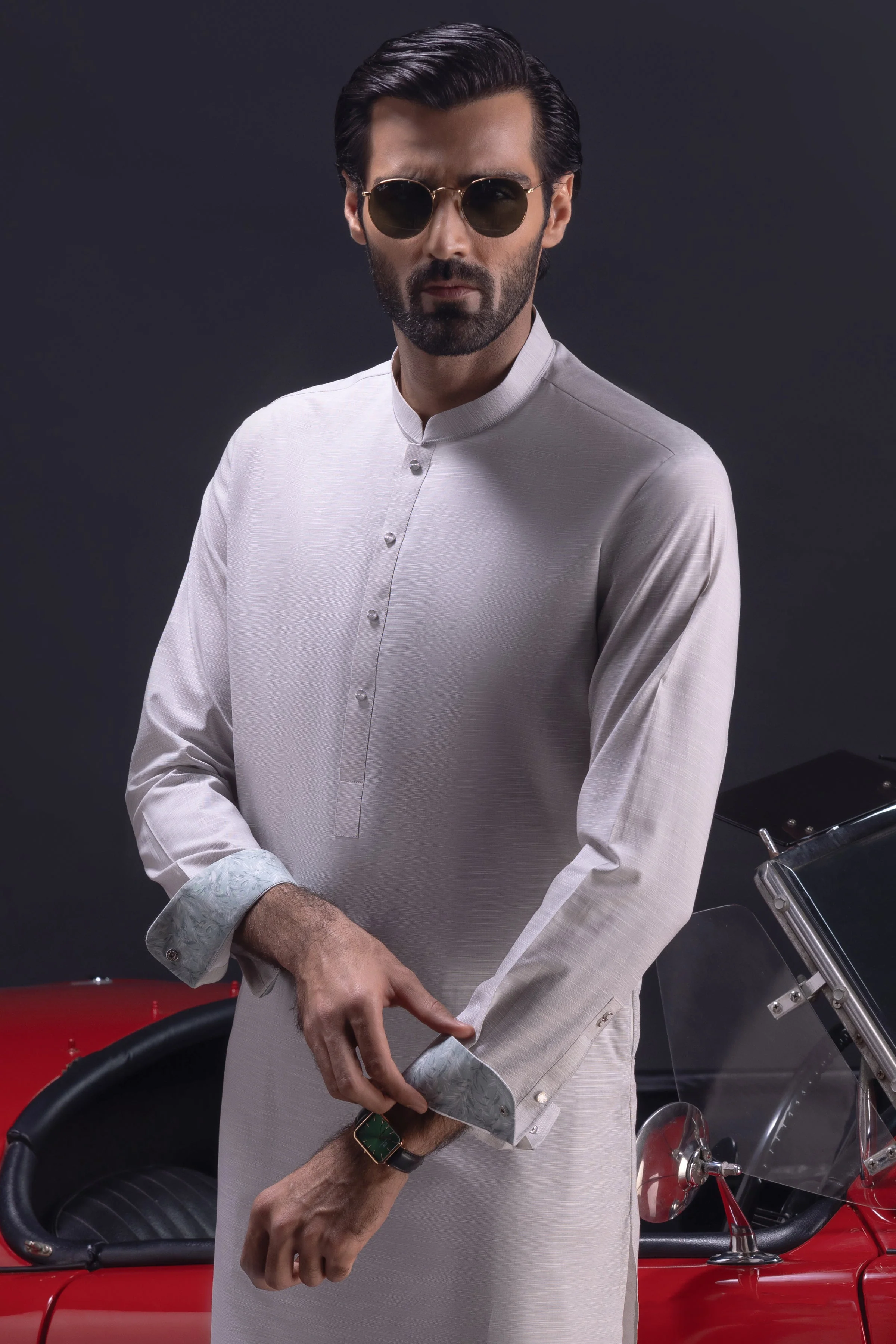 LIGHT MINT COTTON KURTA TROUSERS | CCMKT-S-39380-2/4 - SERBIA - Image 3