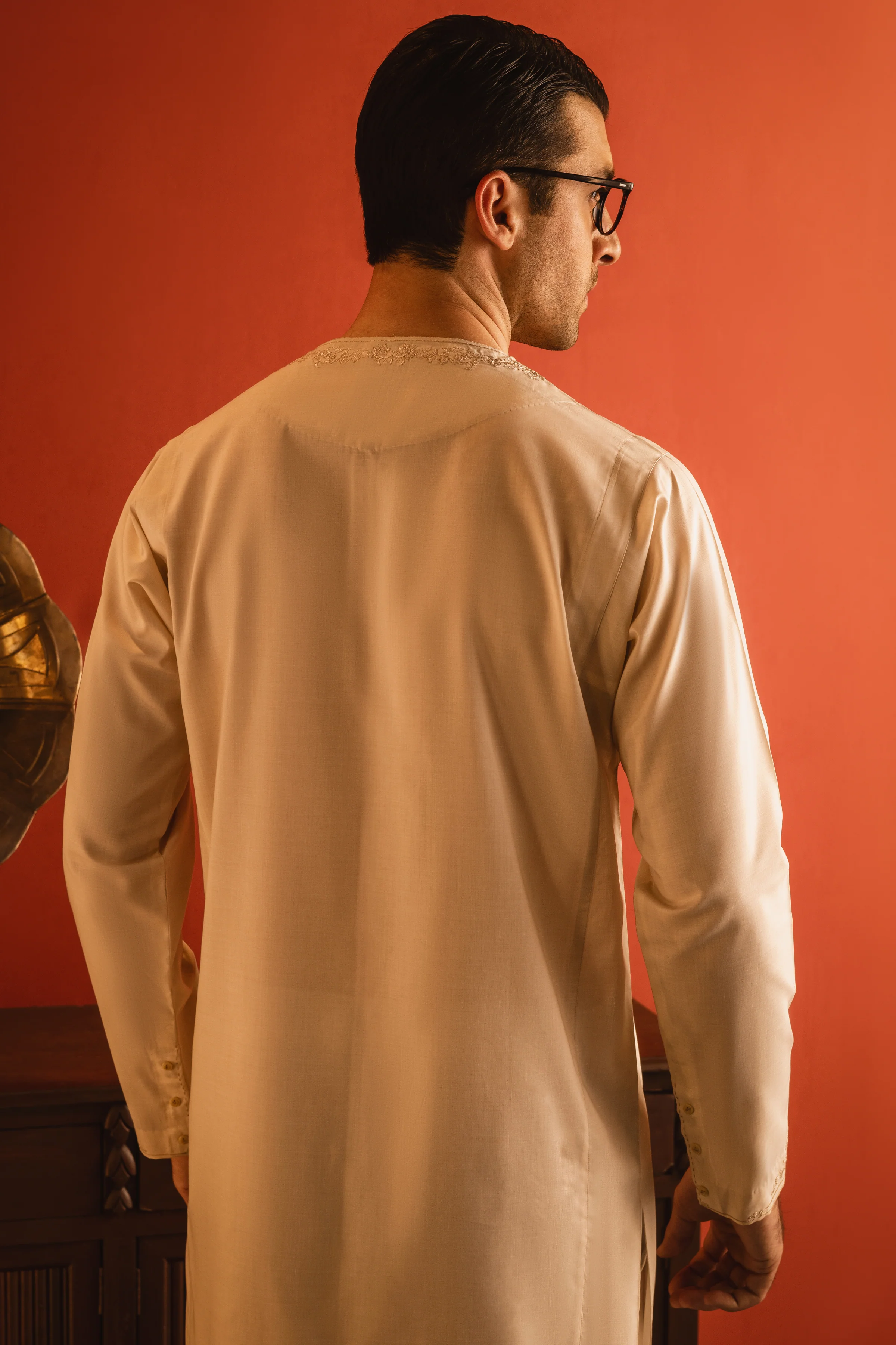 BEIGE KURTA TROUSERS | CCMKT-S-US-39205-3/4 - MOSCOW - Image 4