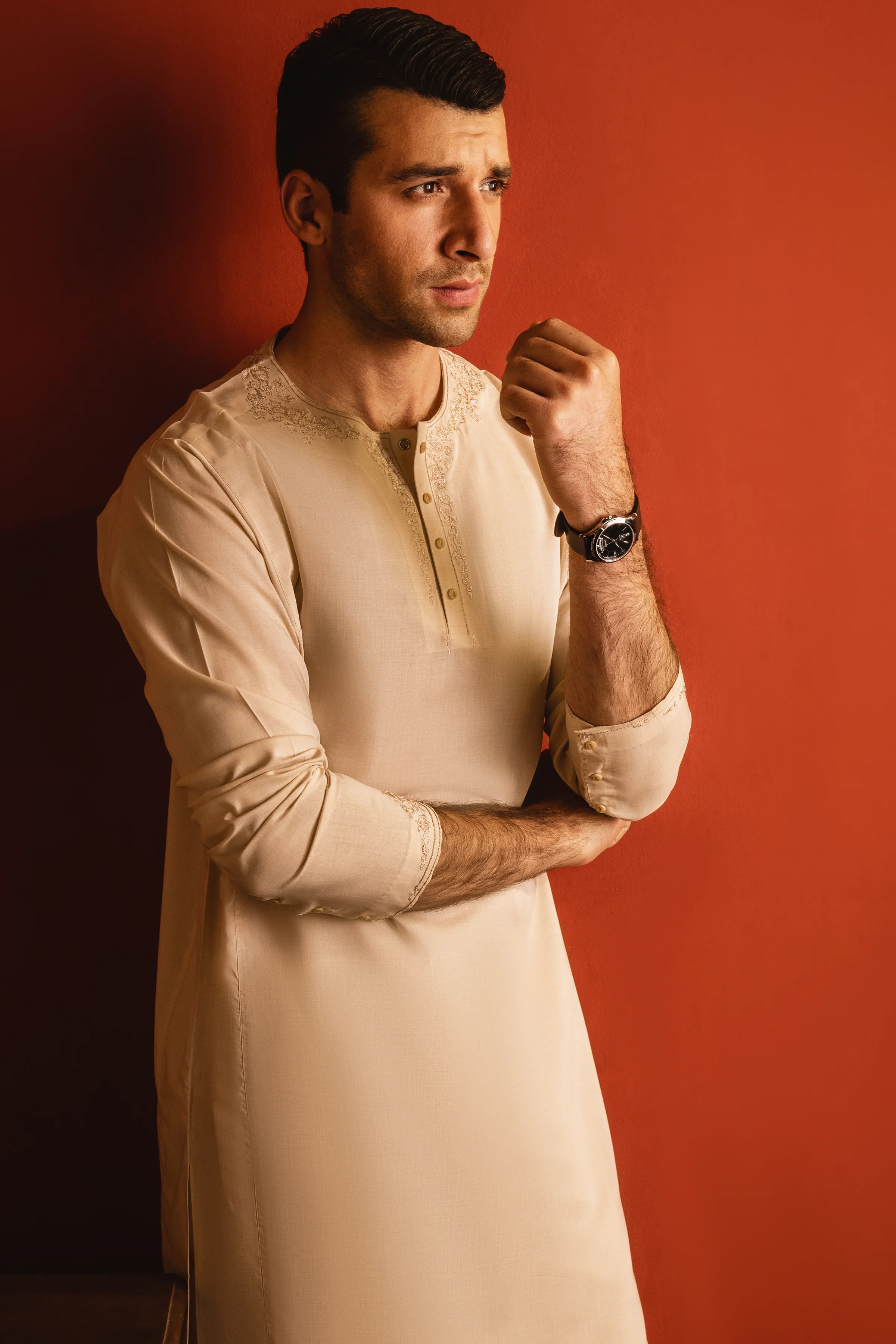 BEIGE KURTA TROUSERS | CCMKT-S-US-39205-3/4 - MOSCOW - Image 6