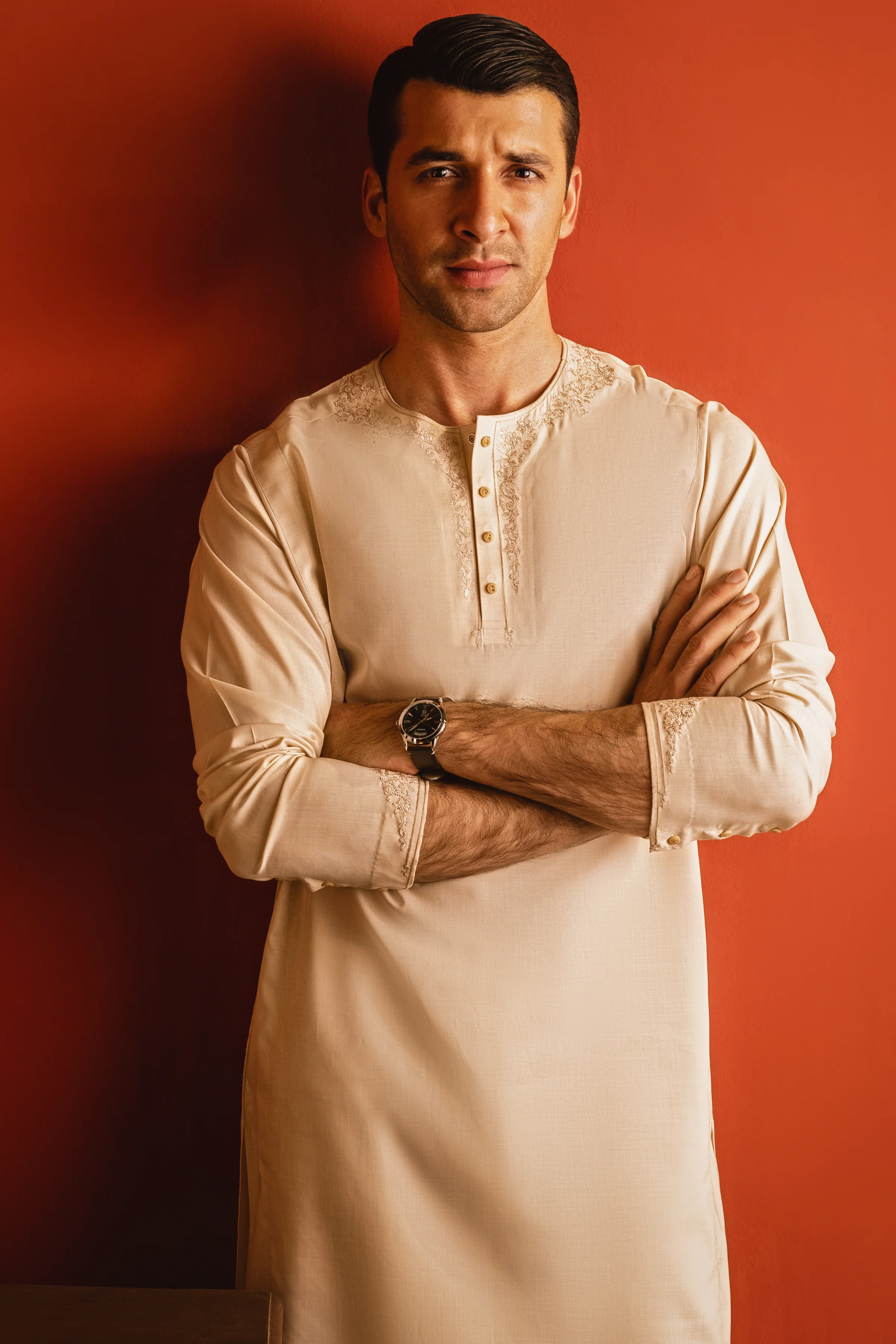 BEIGE KURTA TROUSERS | CCMKT-S-US-39205-3/4 - MOSCOW - Image 8