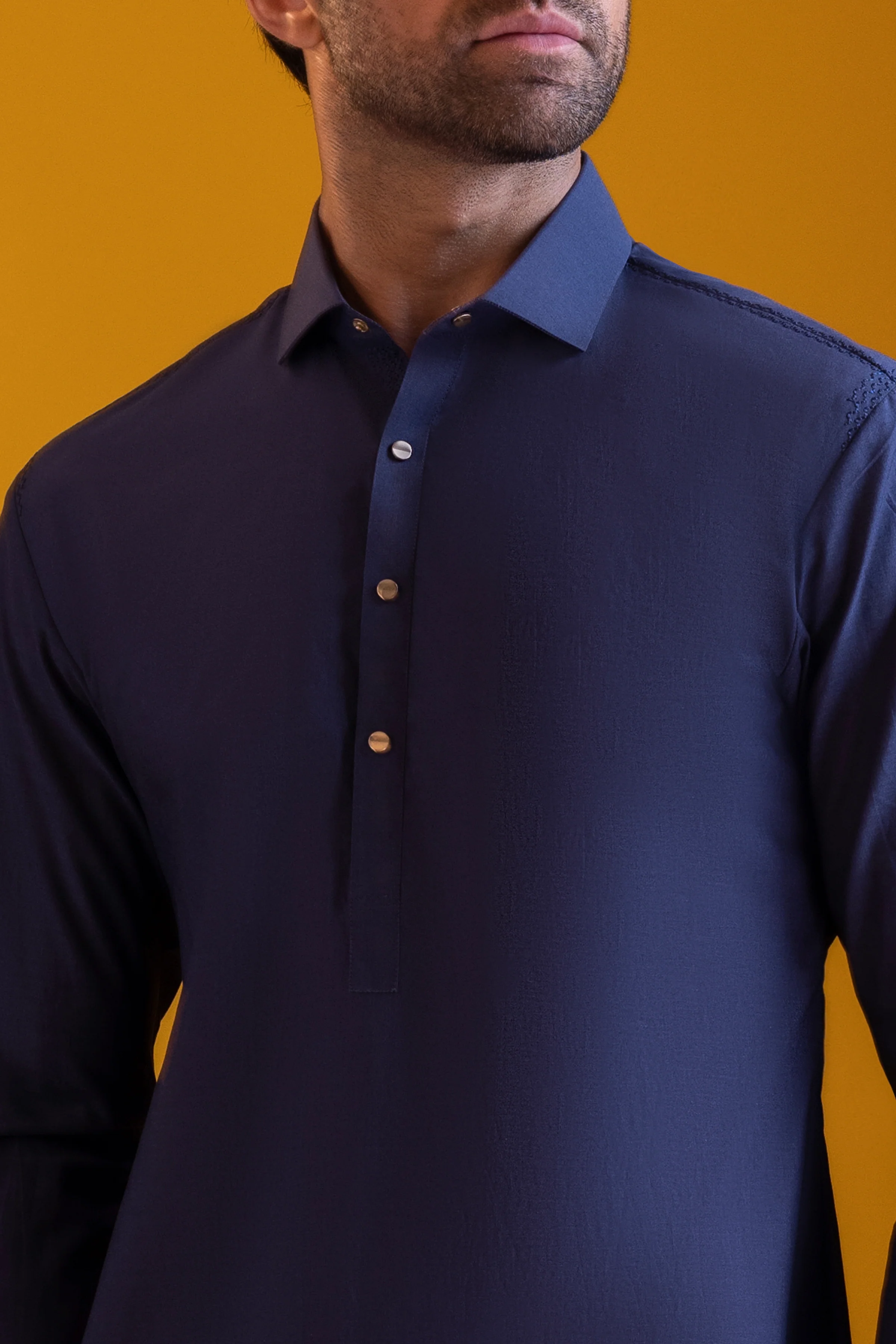 INDIGO COTTON KURTA TROUSERS | CCMKT-S-US-39362-2/3 - SCOTLAND - Image 2