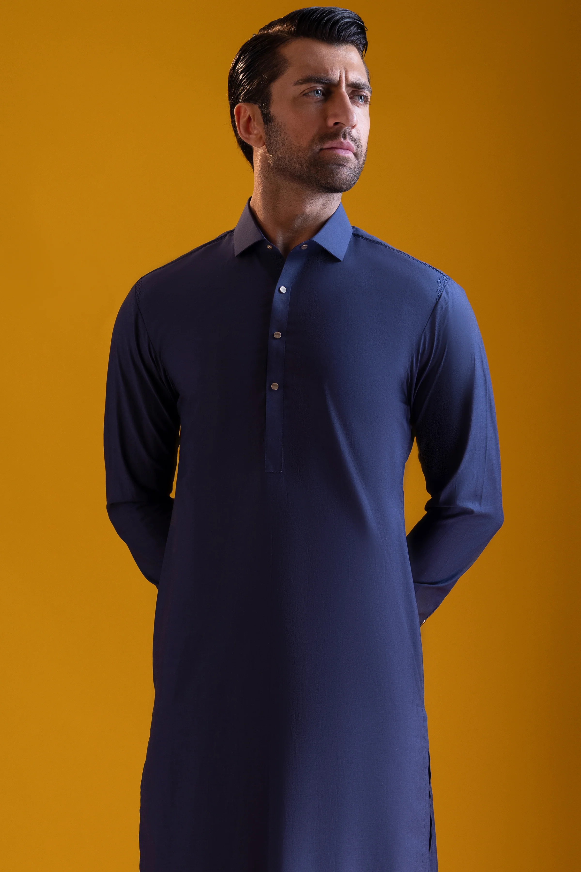 INDIGO COTTON KURTA TROUSERS | CCMKT-S-US-39362-2/3 - SCOTLAND - Image 3