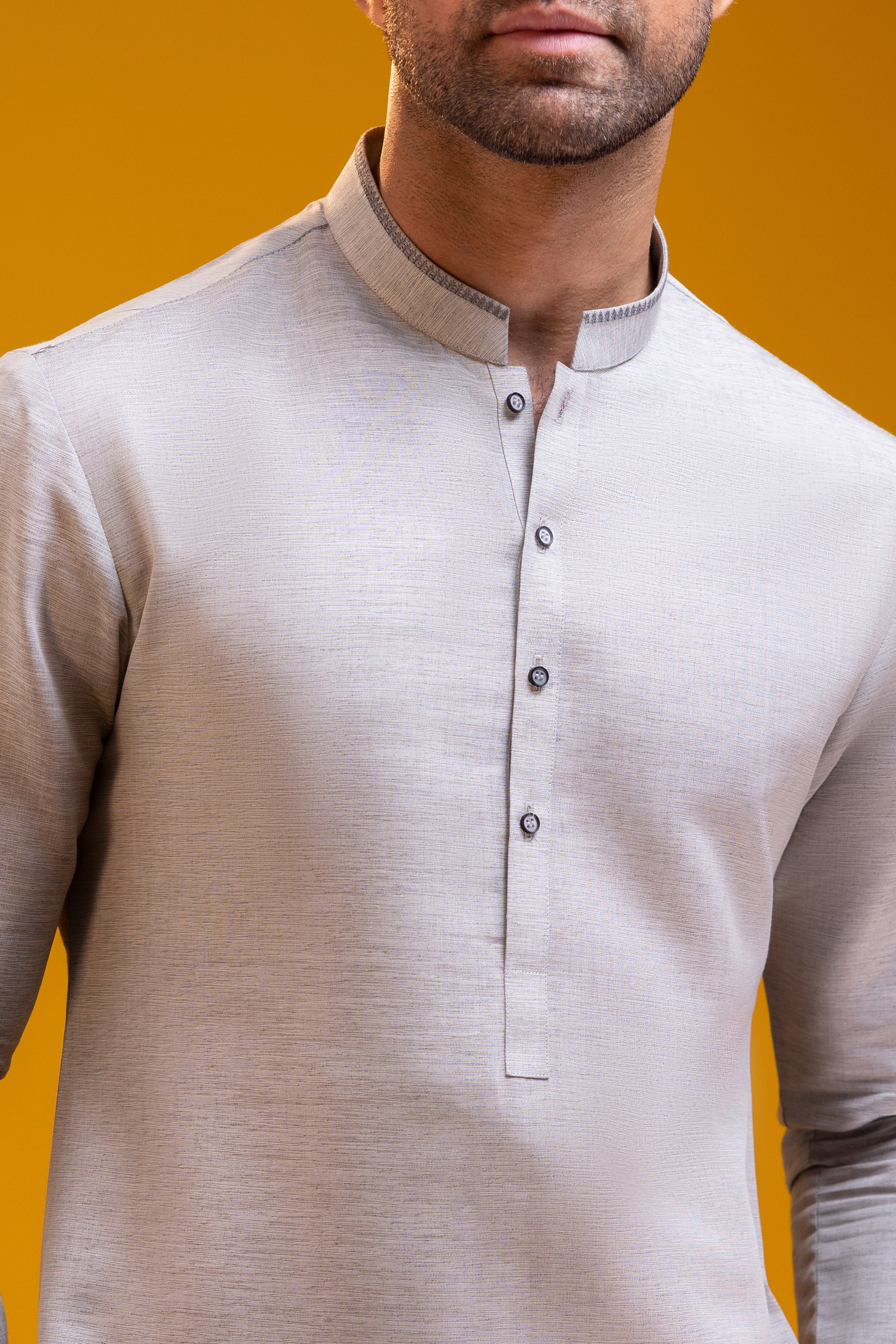 LIGHT GREY BLENDED KURTA TROUSERS | CCMKT-S-US-39370-2/4 - STOCKHOLM - Image 2