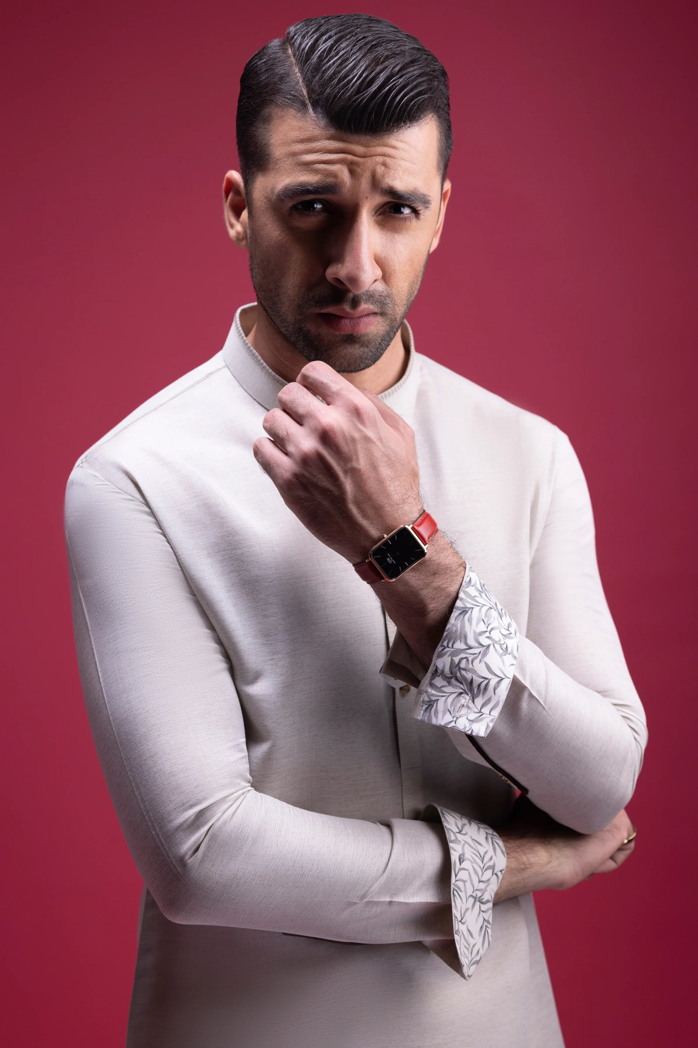 LIGHT OLIVE BLENDED KURTA TROUSERS | CCMKT-S-US-39370-3/4 - STOCKHOLM - Image 2