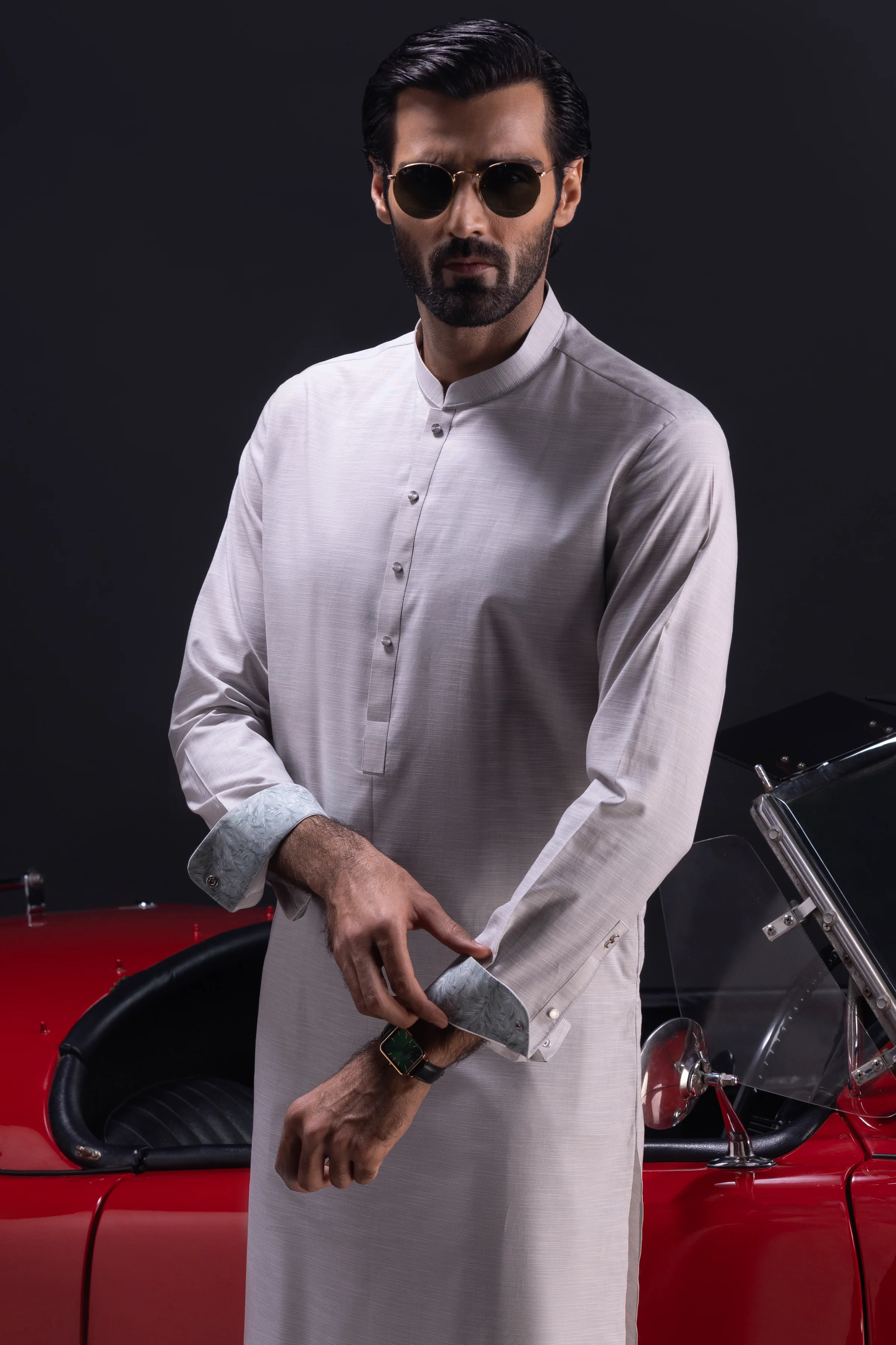 LIGHT MINT COTTON KURTA TROUSERS | CCMKT-S-US-39380-2/4 - SERBIA - Image 3