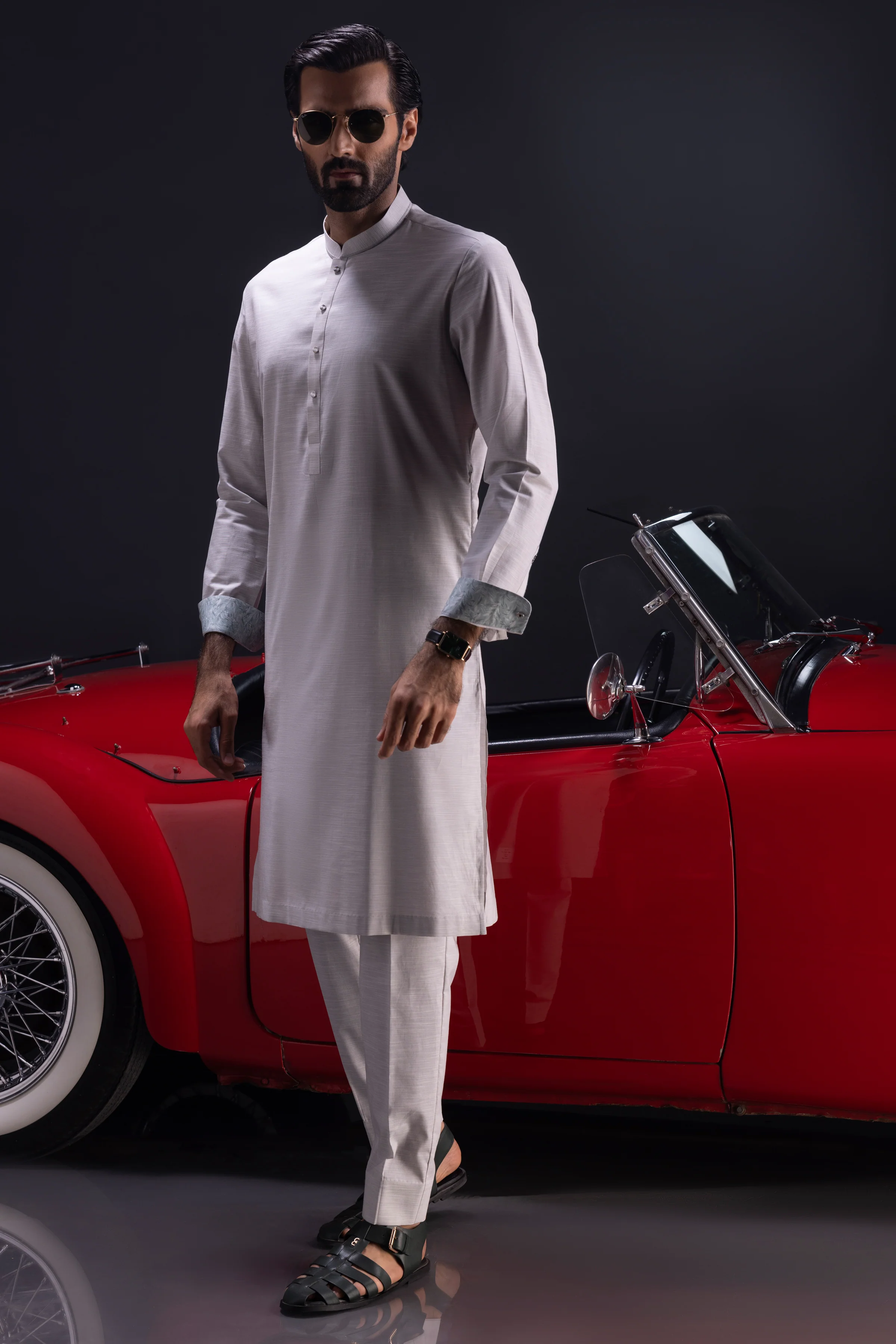 LIGHT MINT COTTON KURTA TROUSERS | CCMKT-S-US-39380-2/4 - SERBIA - Image 4