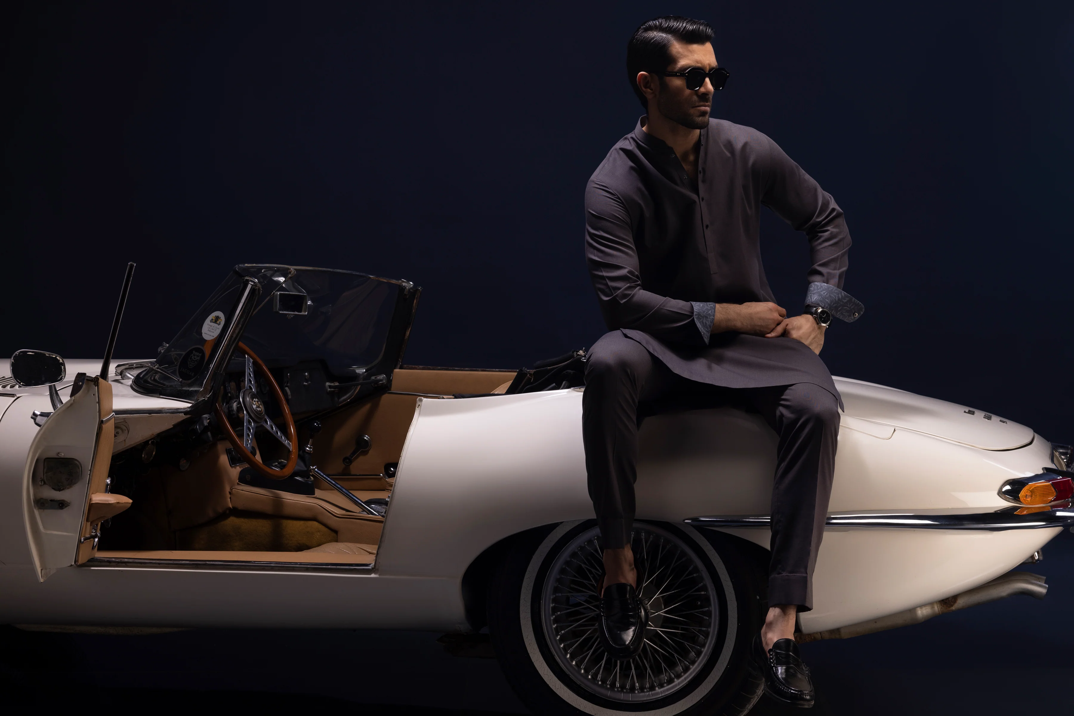 CEDAR BROWN COTTON KURTA TROUSERS | CCMKT-S-US-39385-2/3 - PISA - Image 6