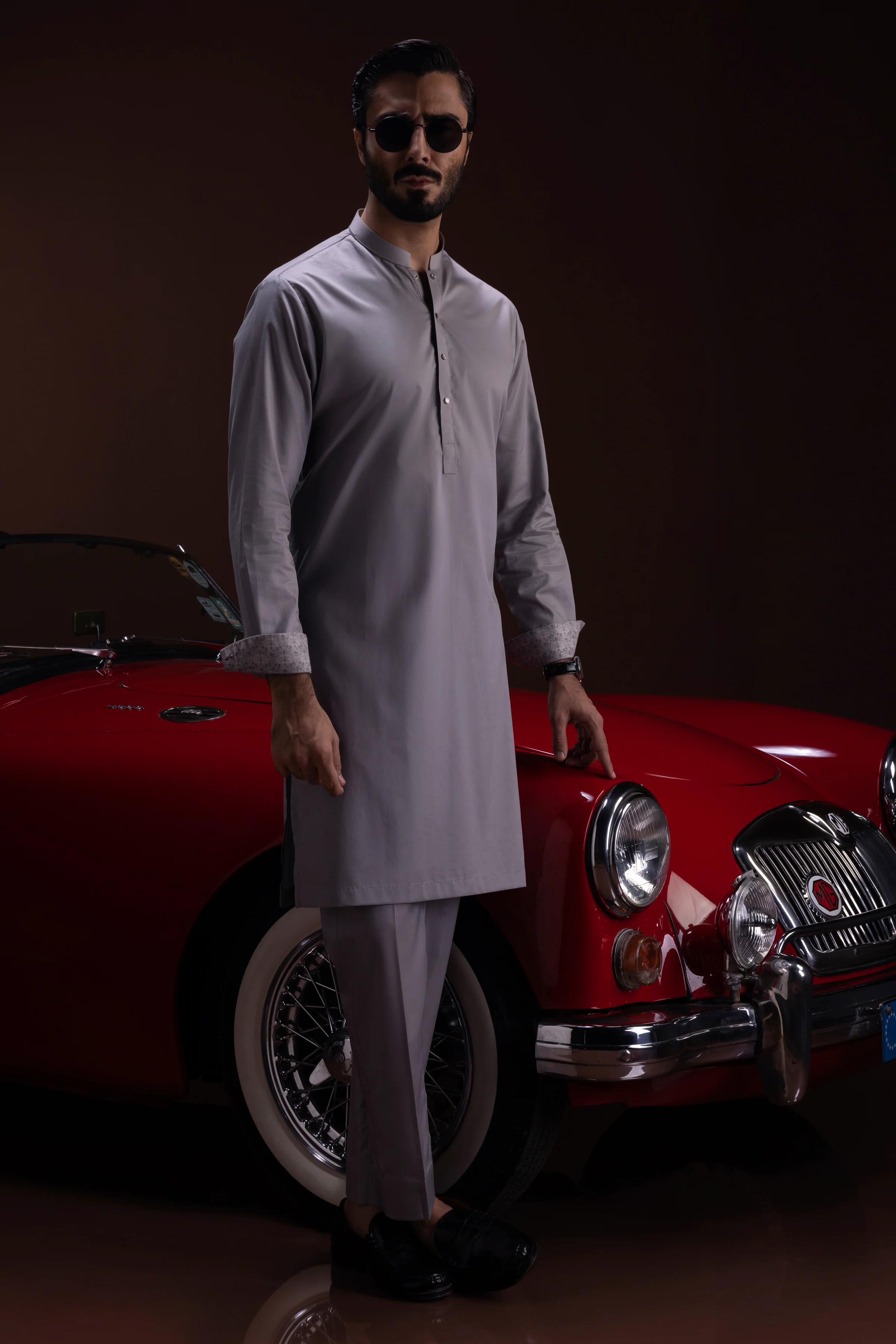 GREY KURTA TROUSERS | CCMKT-S-US-39390-4/4-SALAMANCA - Image 4