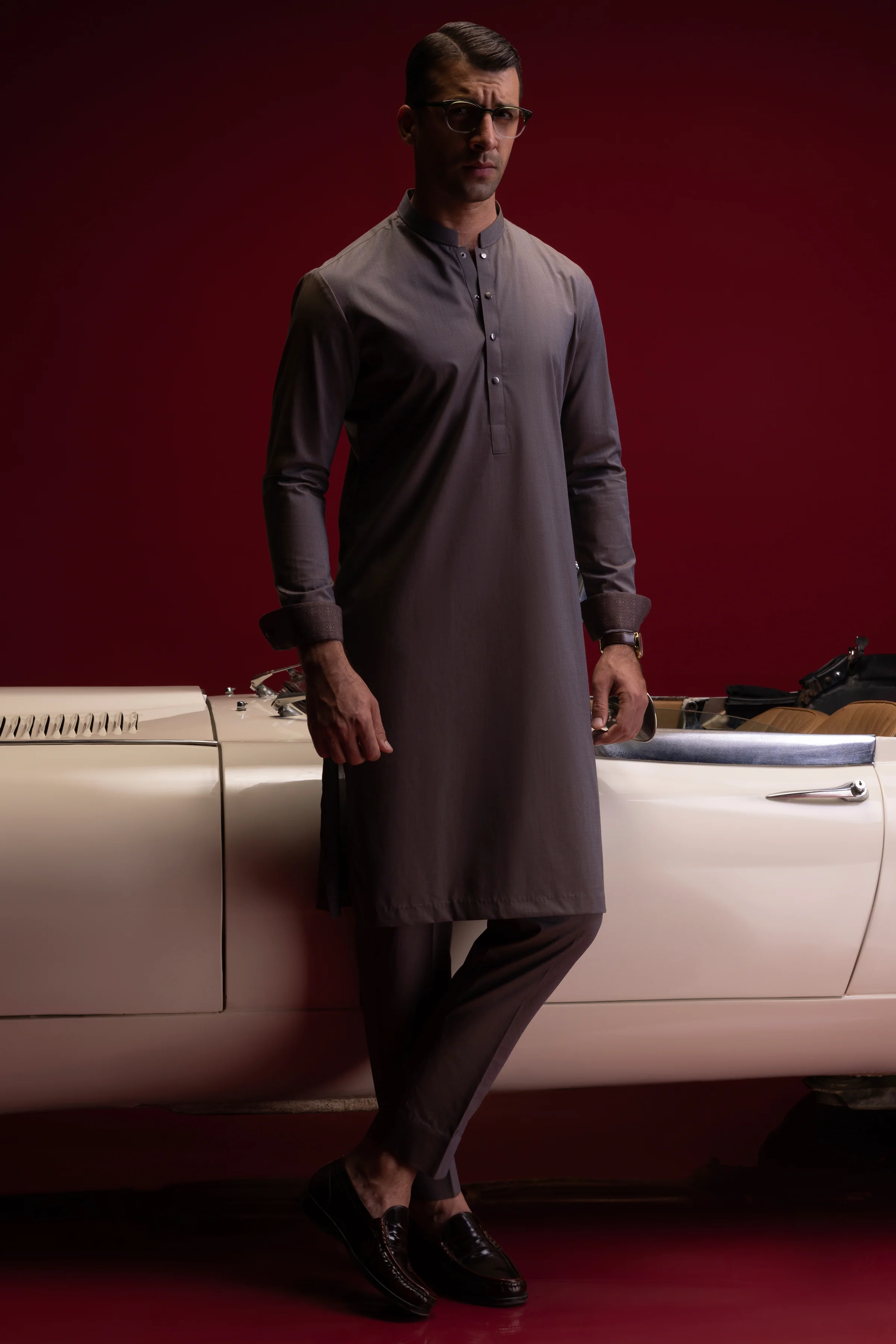 VINTAGE BROWN COTTON KURTA TROUSERS | CCMKT-S-US-39391-1/3 -FIJI - Image 4