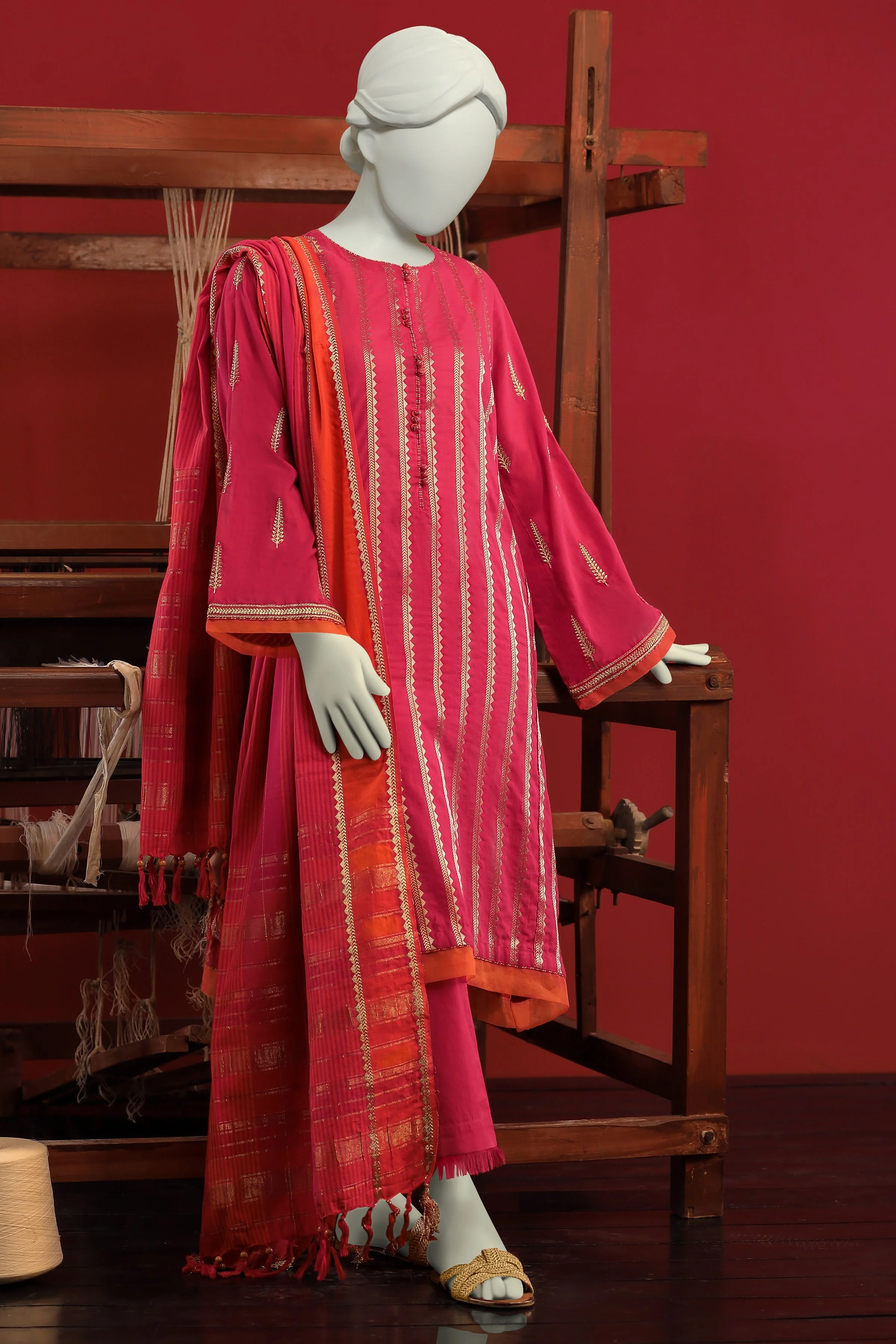 PINK JACQUARD KURTI | CCW-1PS-S-US-22-205 CYPRESS-2 - Image 5