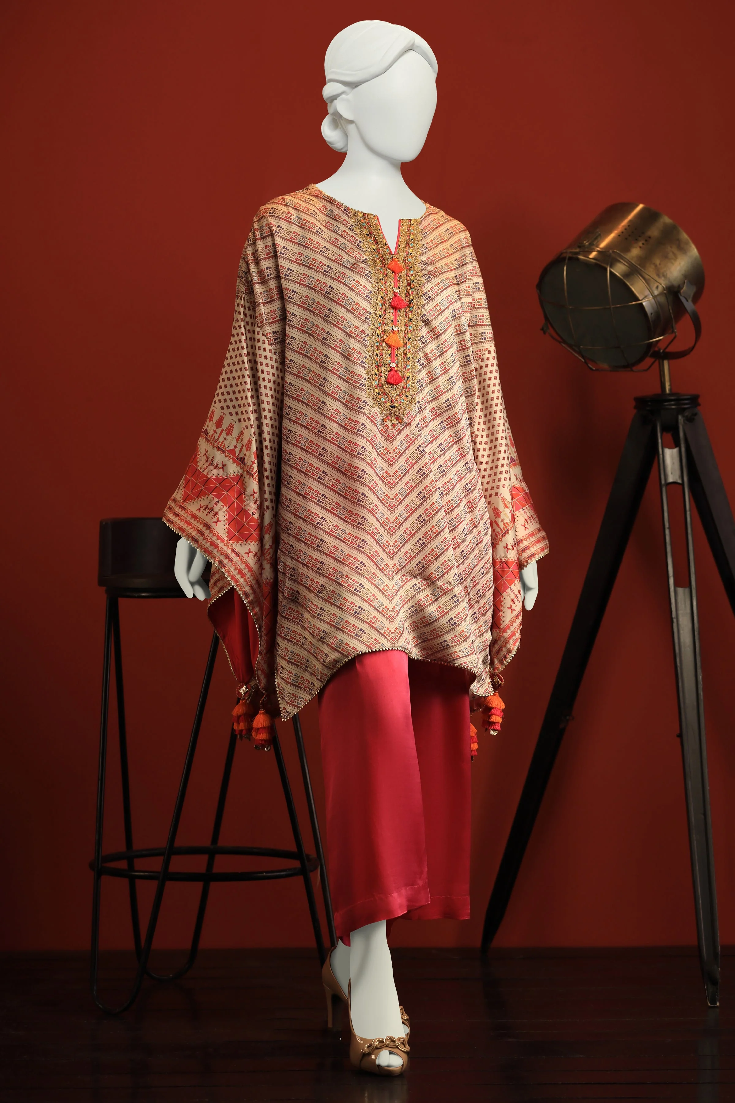MULTICOLOR SILK KURTI | CCW-1PS-S-US-22-224 PEARL-510 - Image 8