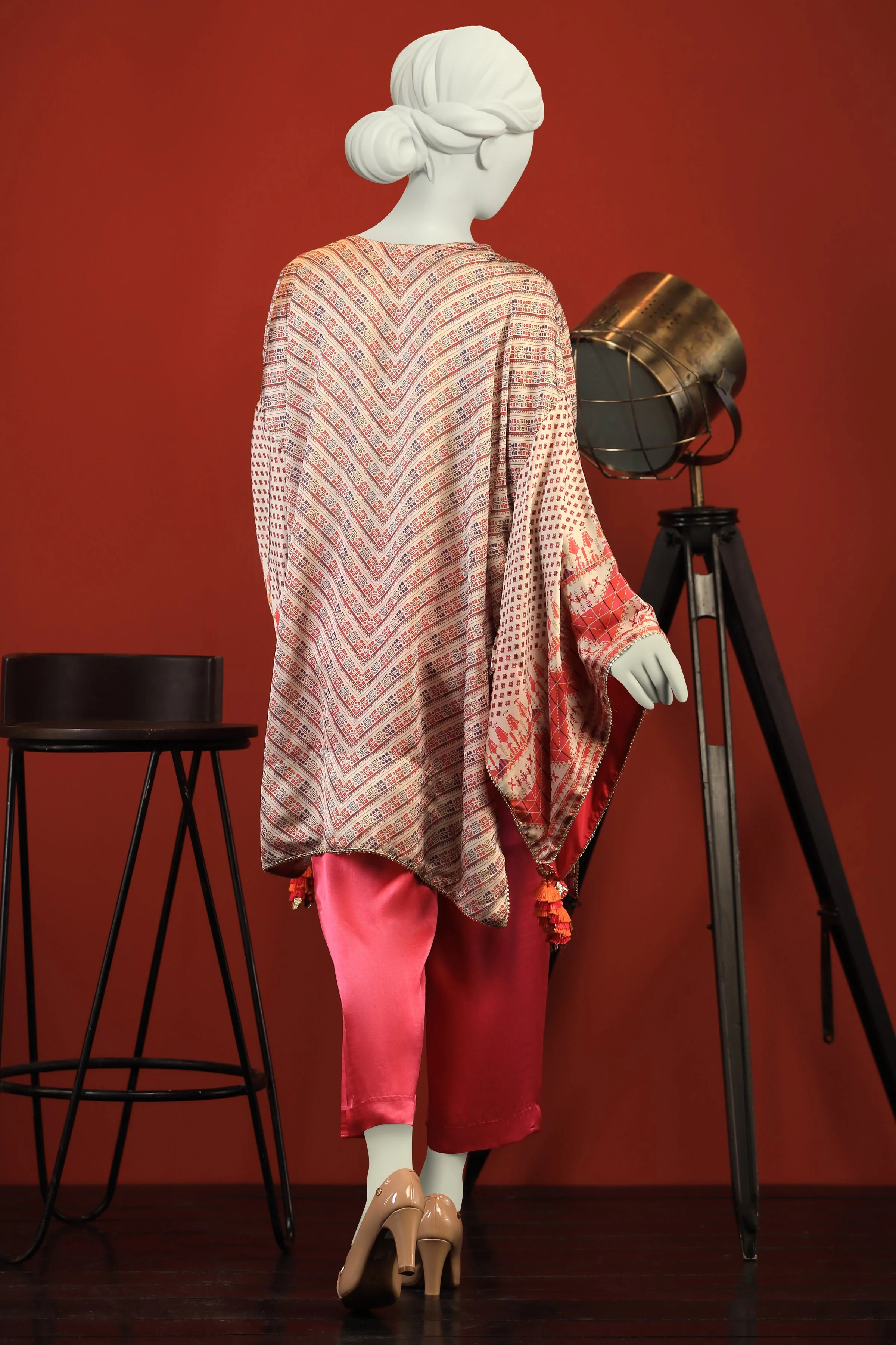MULTICOLOR SILK KURTI | CCW-1PS-S-US-22-224 PEARL-510 - Image 9