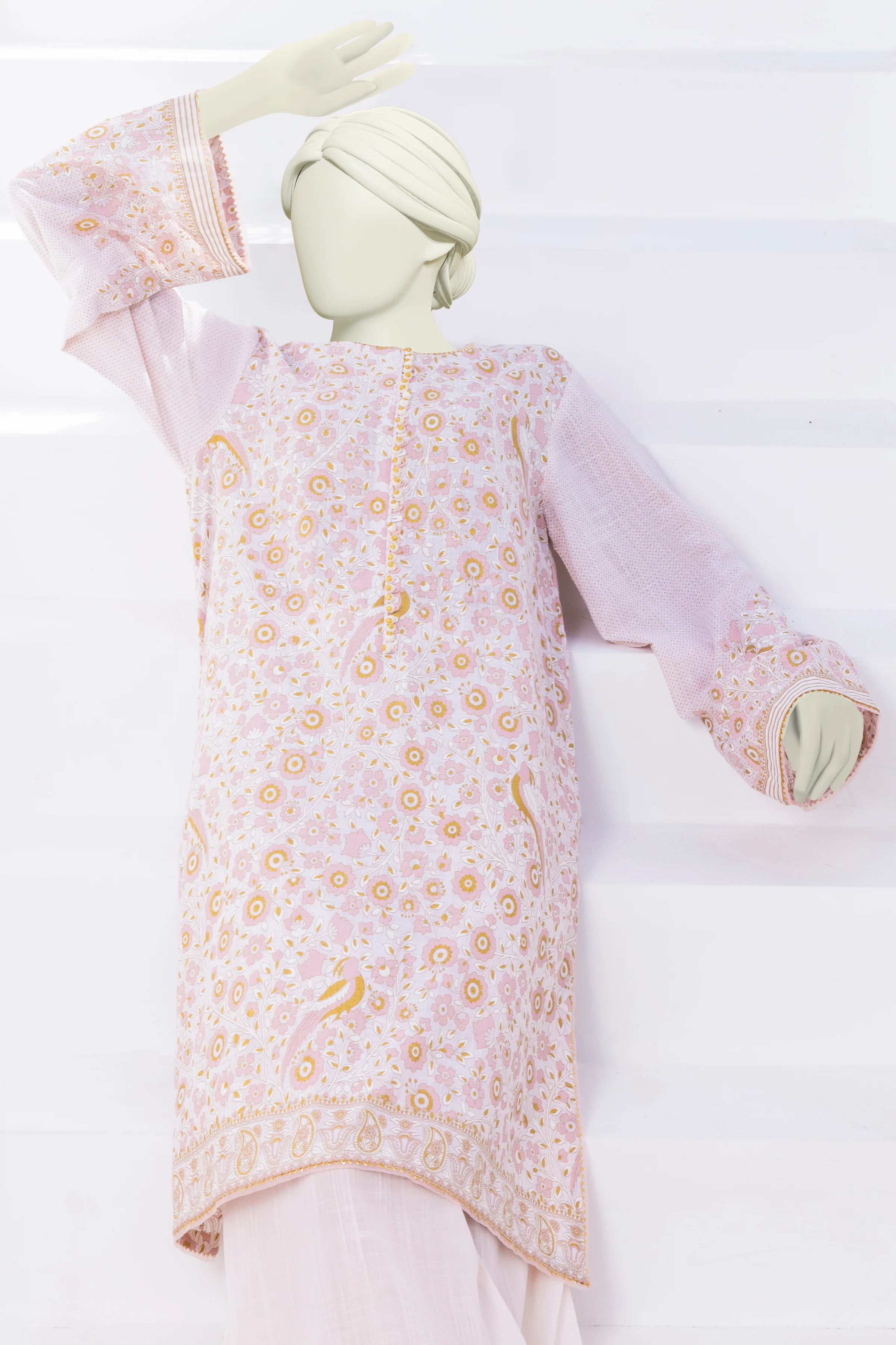 CORAL PINK LAWN 2PC STITCHED | CCW-2PS-ST-S-US-22-1704 GULSHAN - Image 5