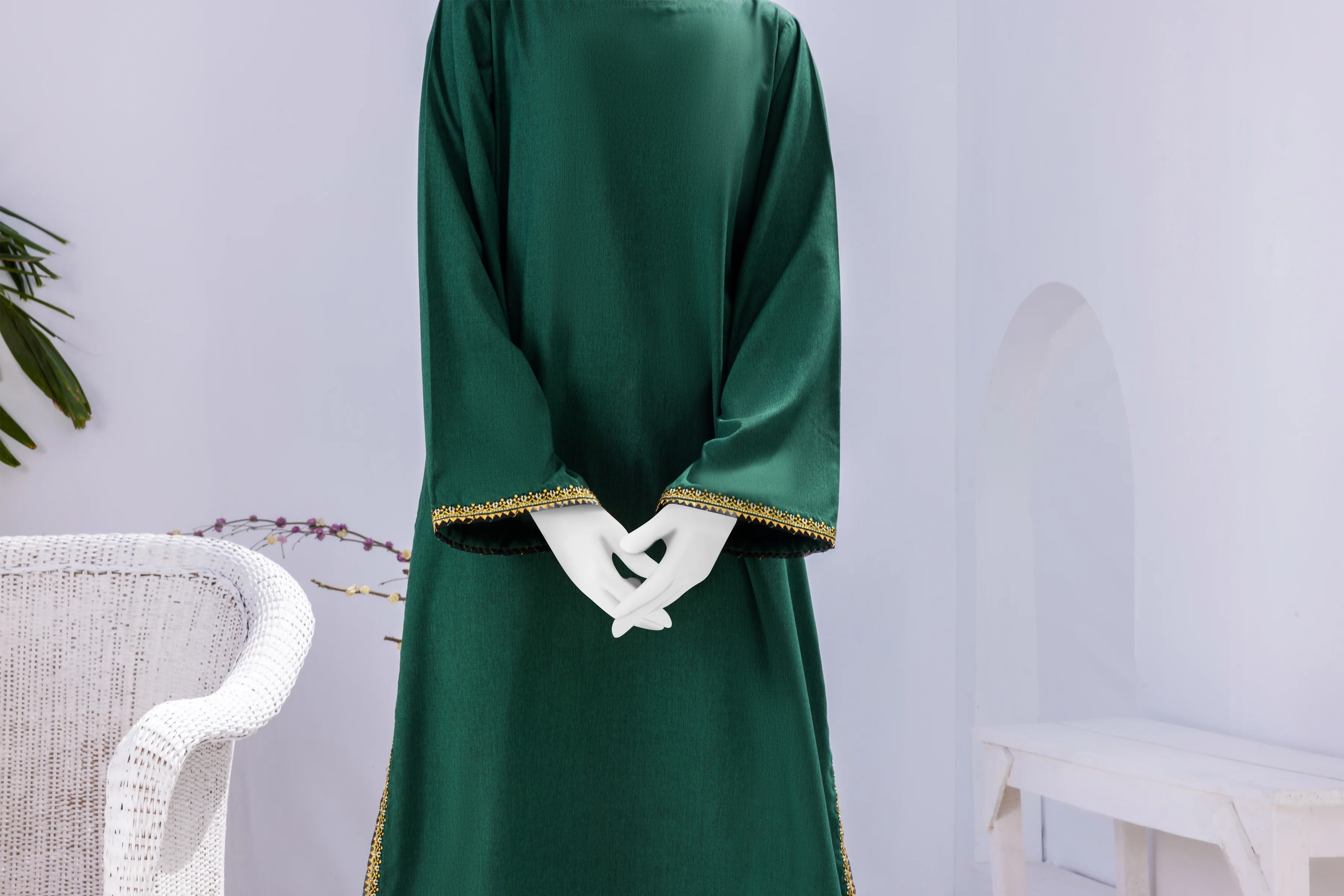 GREEN TEXTURED 2PC STITCHED | CCW-2PS-ST-S-US-22-2045/S ALMOND - Image 5