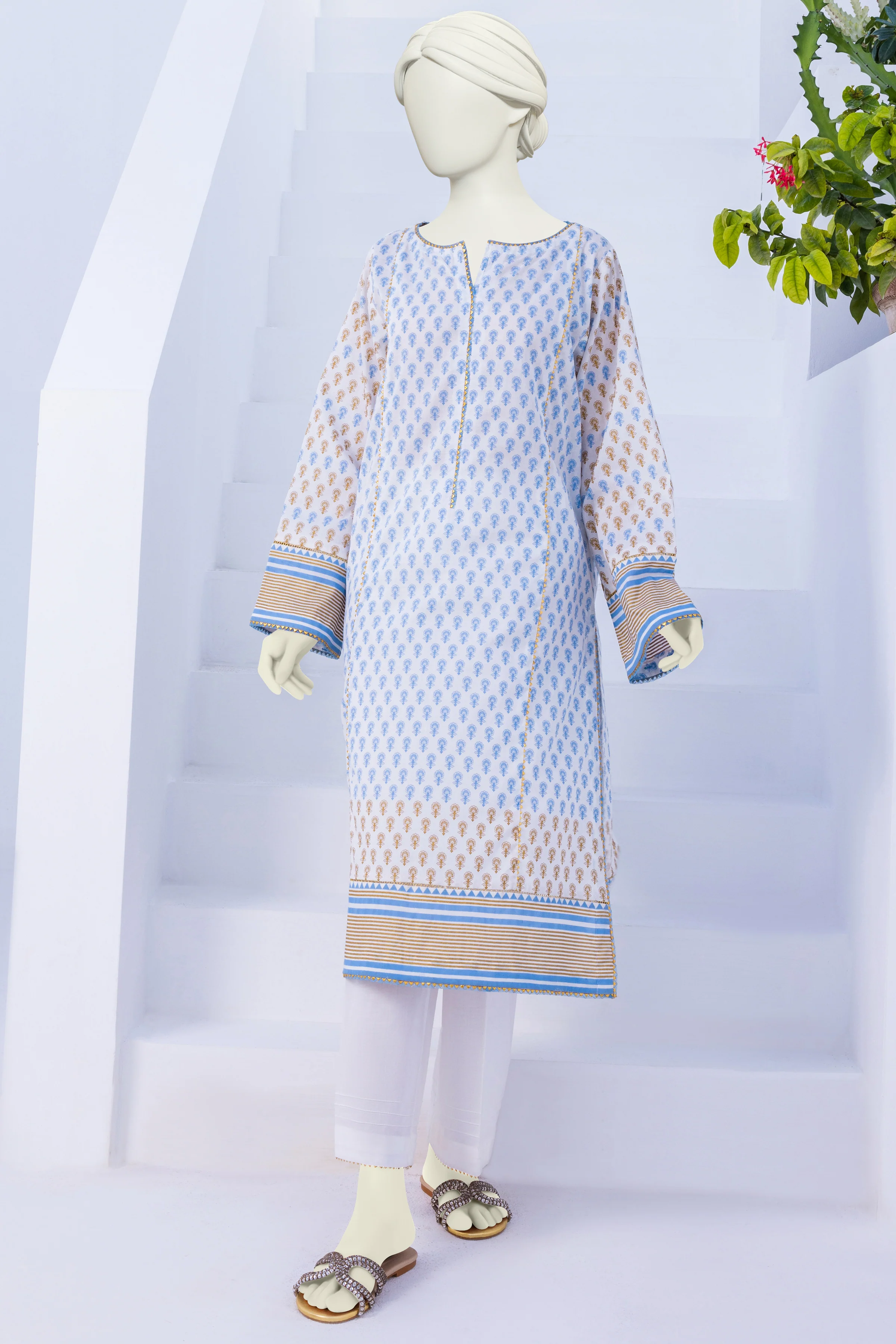 WHITE-BLUE LAWN 2PC STITCHED | CCW-2PSU-ST-S-US-22-2065/S ODESSEY - Image 6